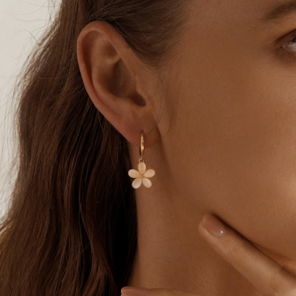 Simple Floral Earrings (2 PCS)