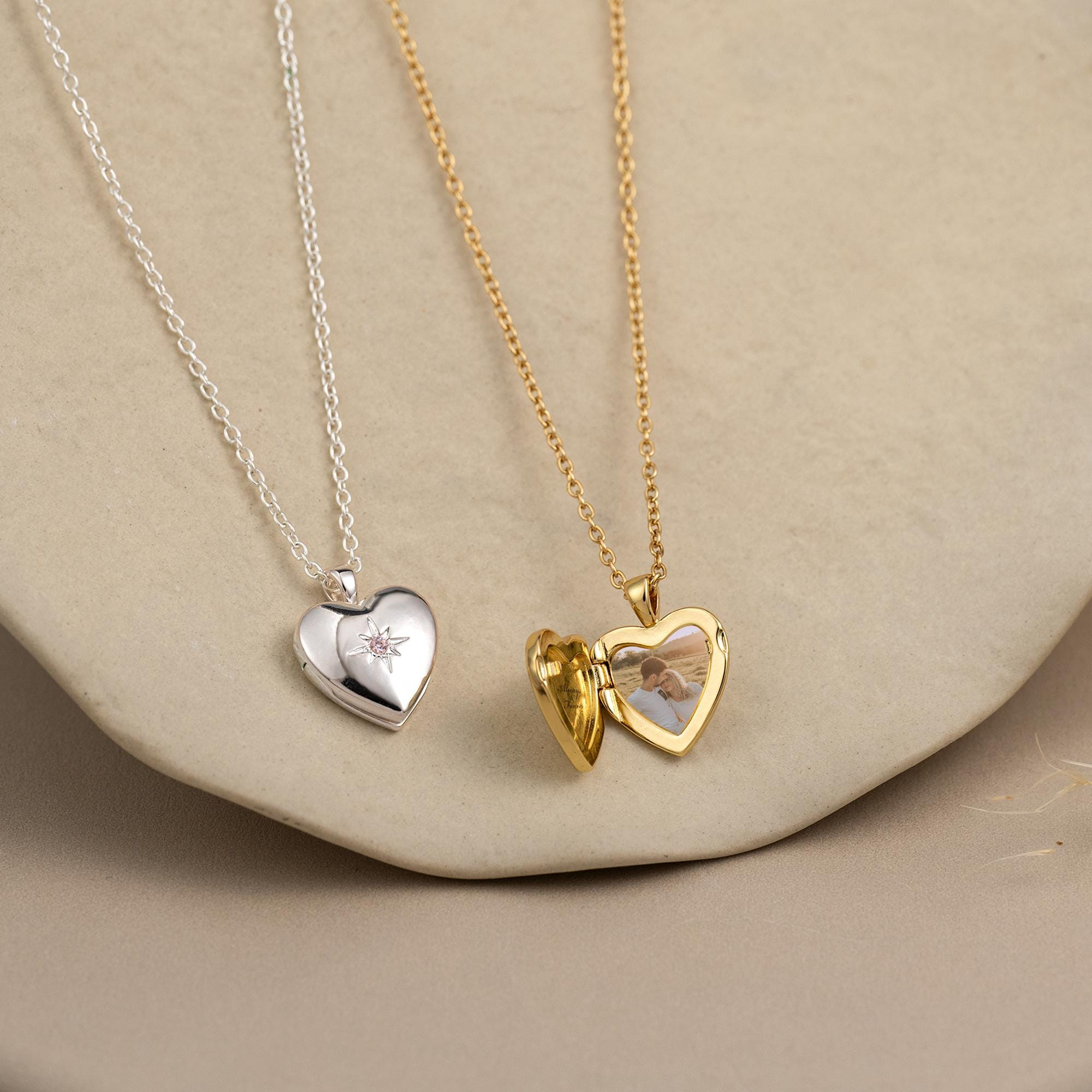 Personalized Photo Locket Necklace — Forever Close to My Heart