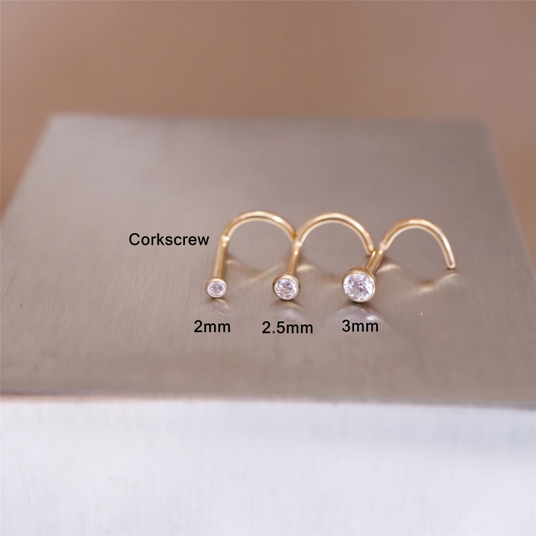Bezel CZ Nose Stud — A Tiny Spark of Everyday Shine