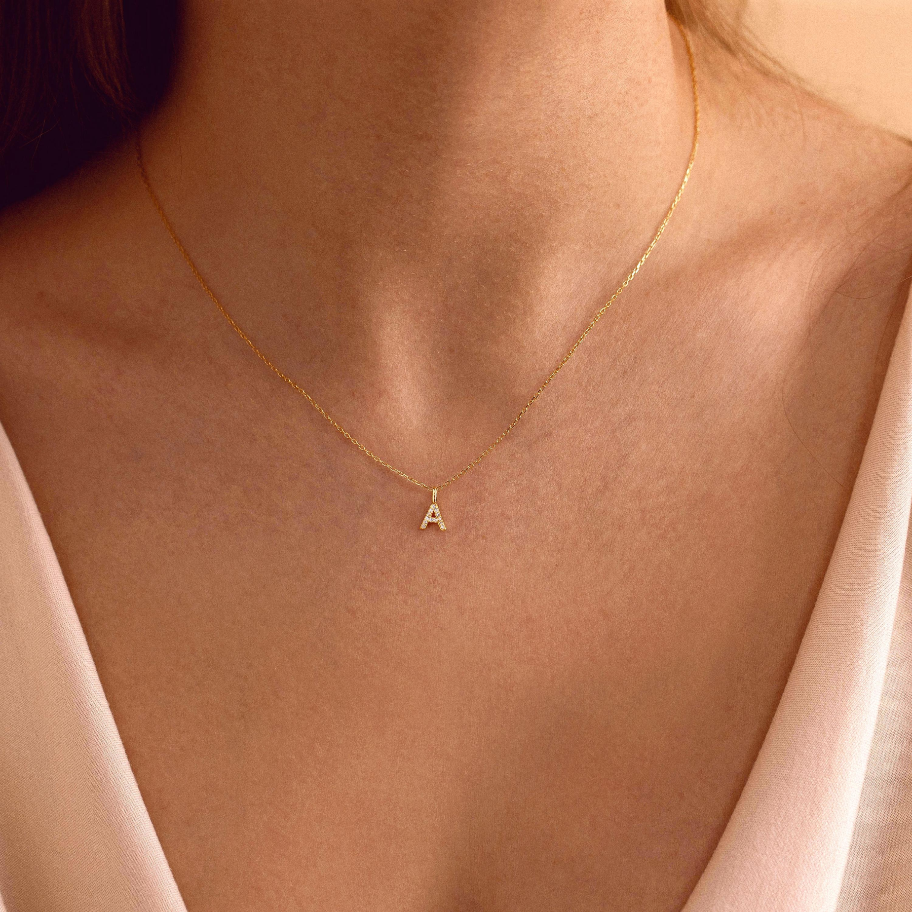 Minimalist Diamond Initial Necklace – A Little Sparkle, A Lot of Meaning