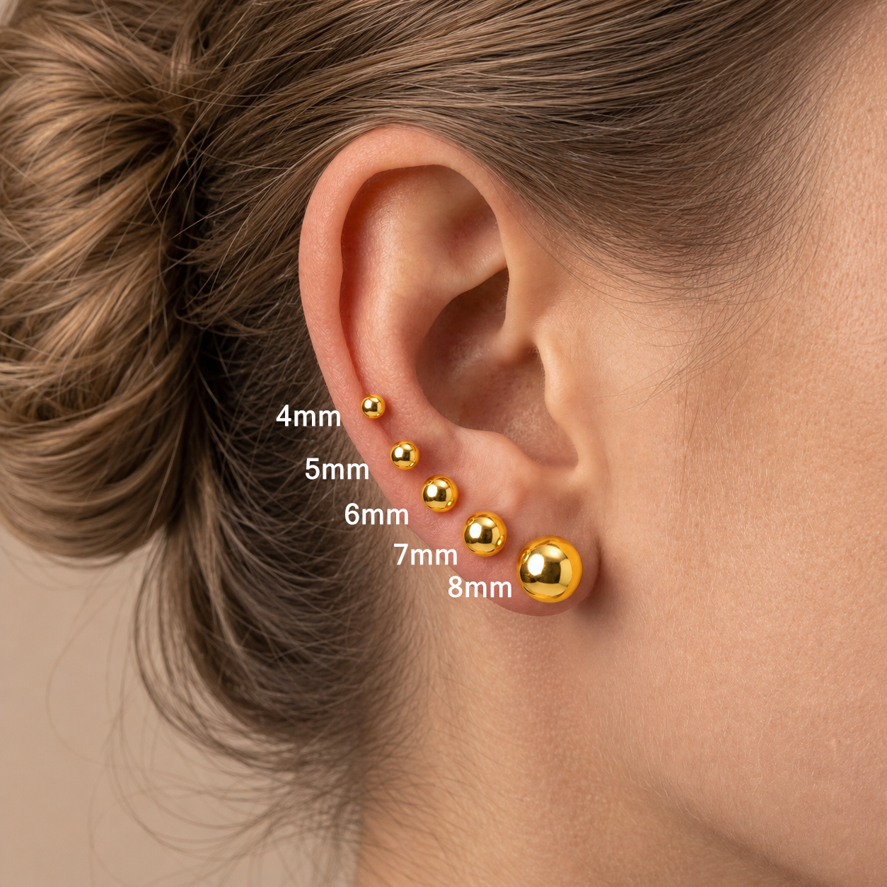 Classic Ball Stud Earrings — Pure Shine for Every Day