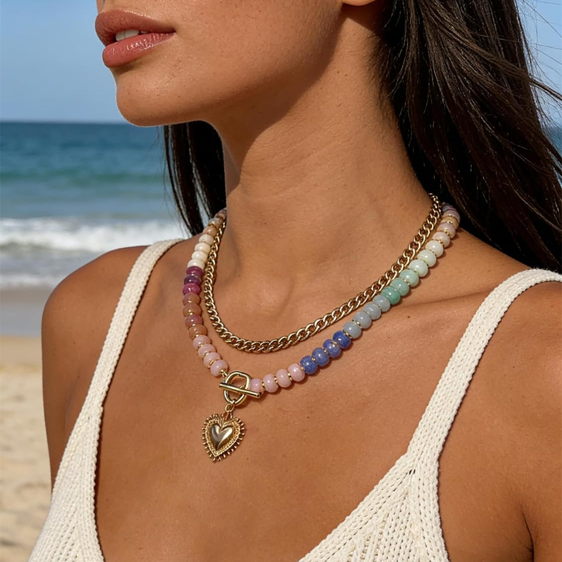 Bohemian Layered Necklace — Color, Love & Free-Spirited Shine