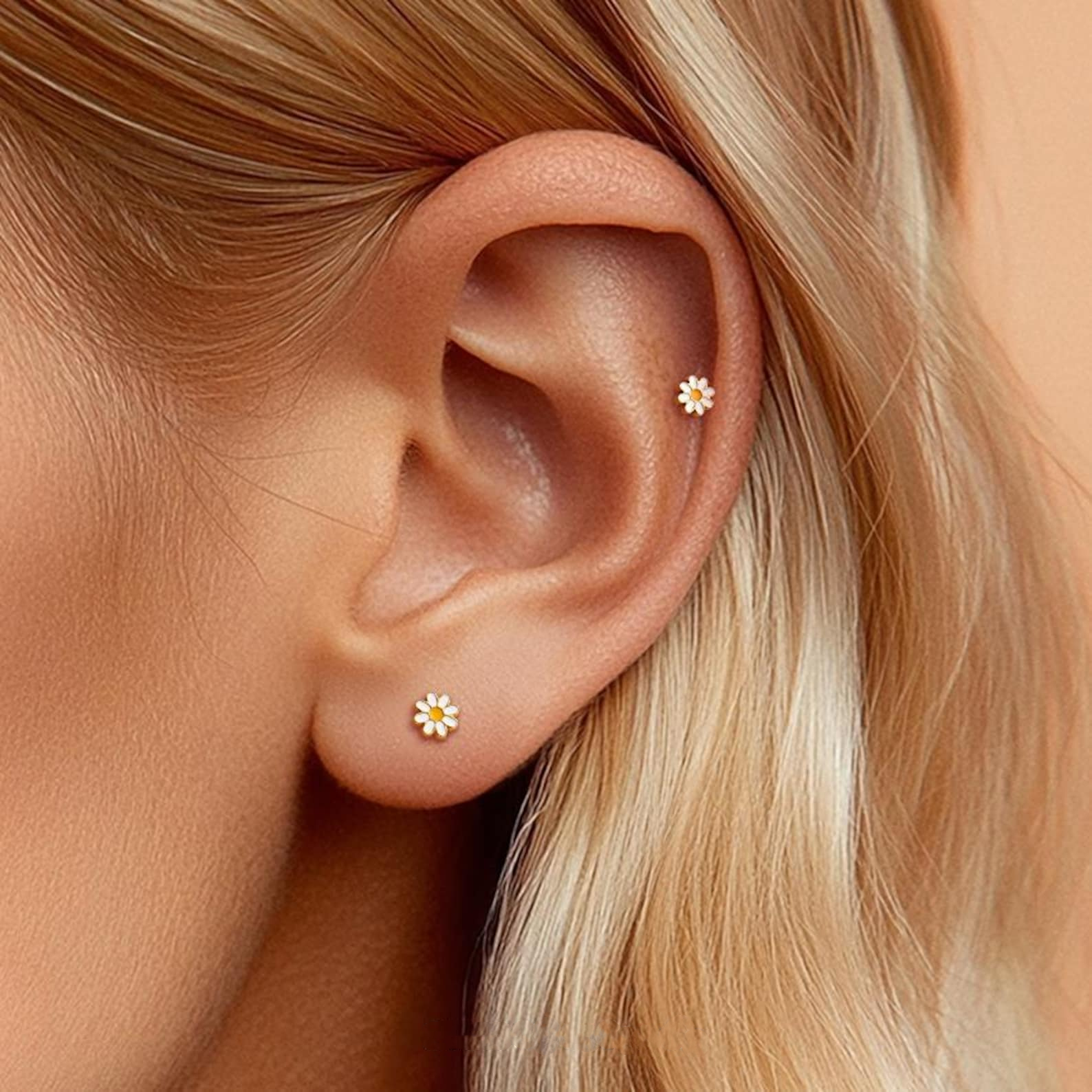Daisy Flowers Stud Earrings