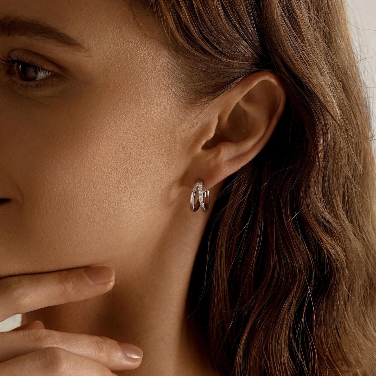 Double Hoop Huggie Earrings(2 PCS)