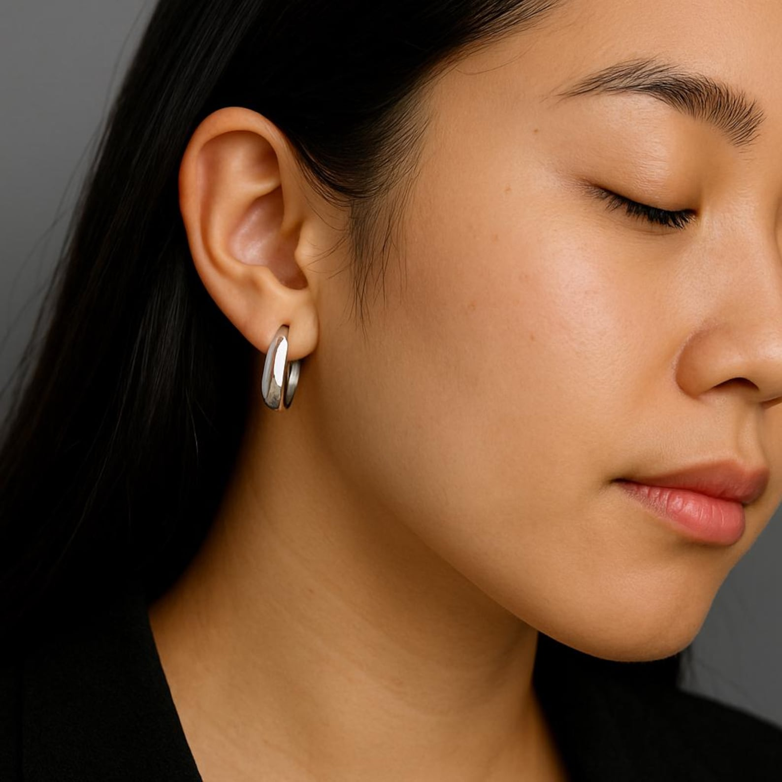 Sterling Silver Teardrop Earrings (2PCS)