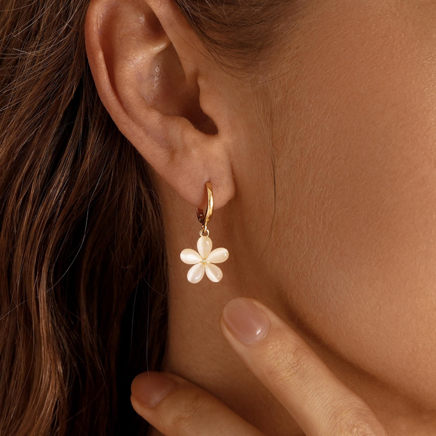 Simple Floral Earrings (2 PCS)