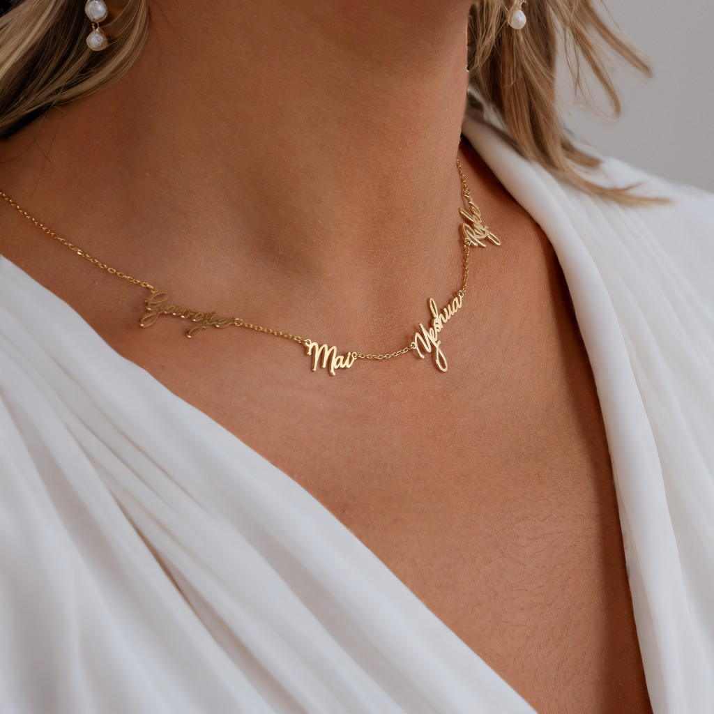 Personalized Multiple Name Necklace