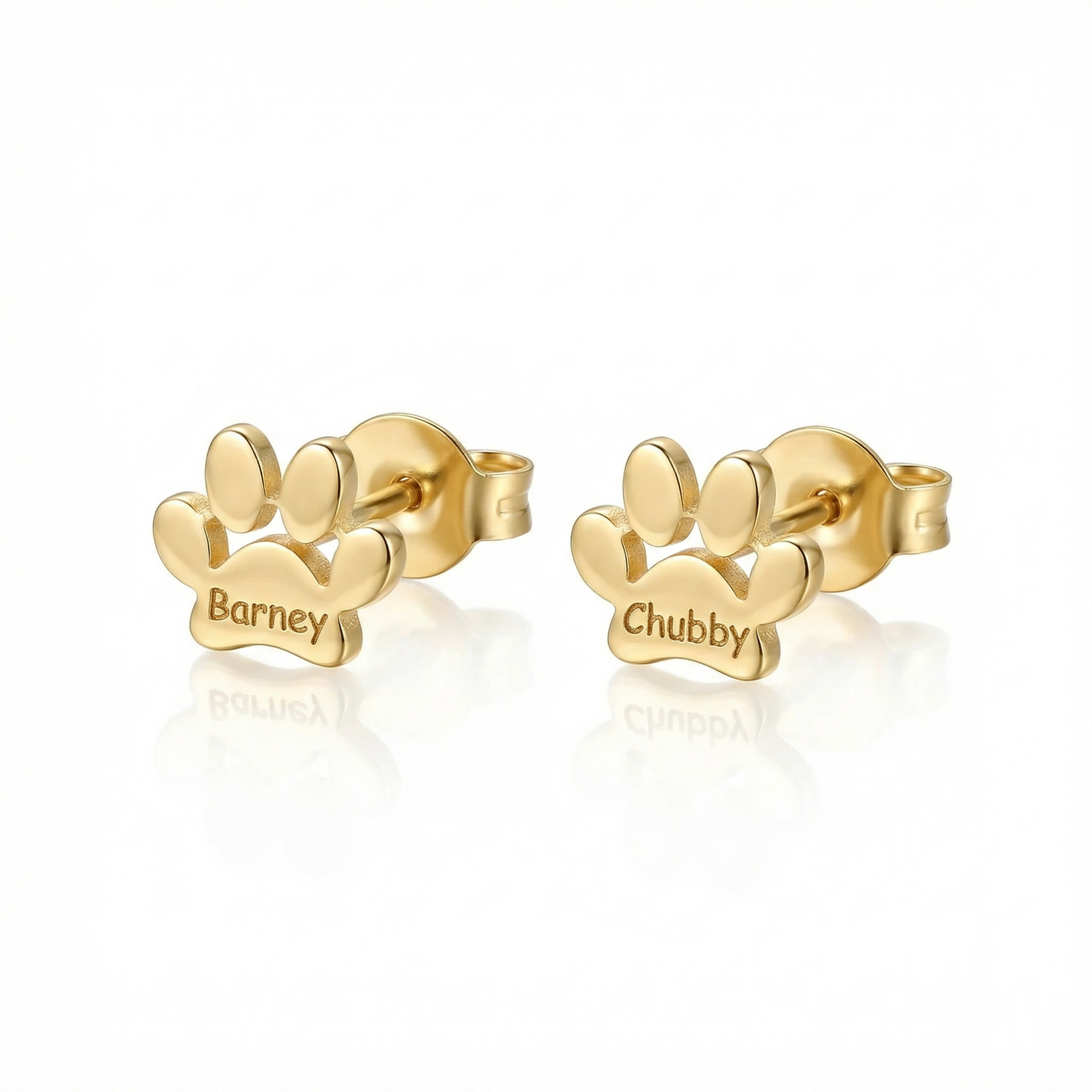 Paw Print Name Earrings—A Love You Don’t Hide