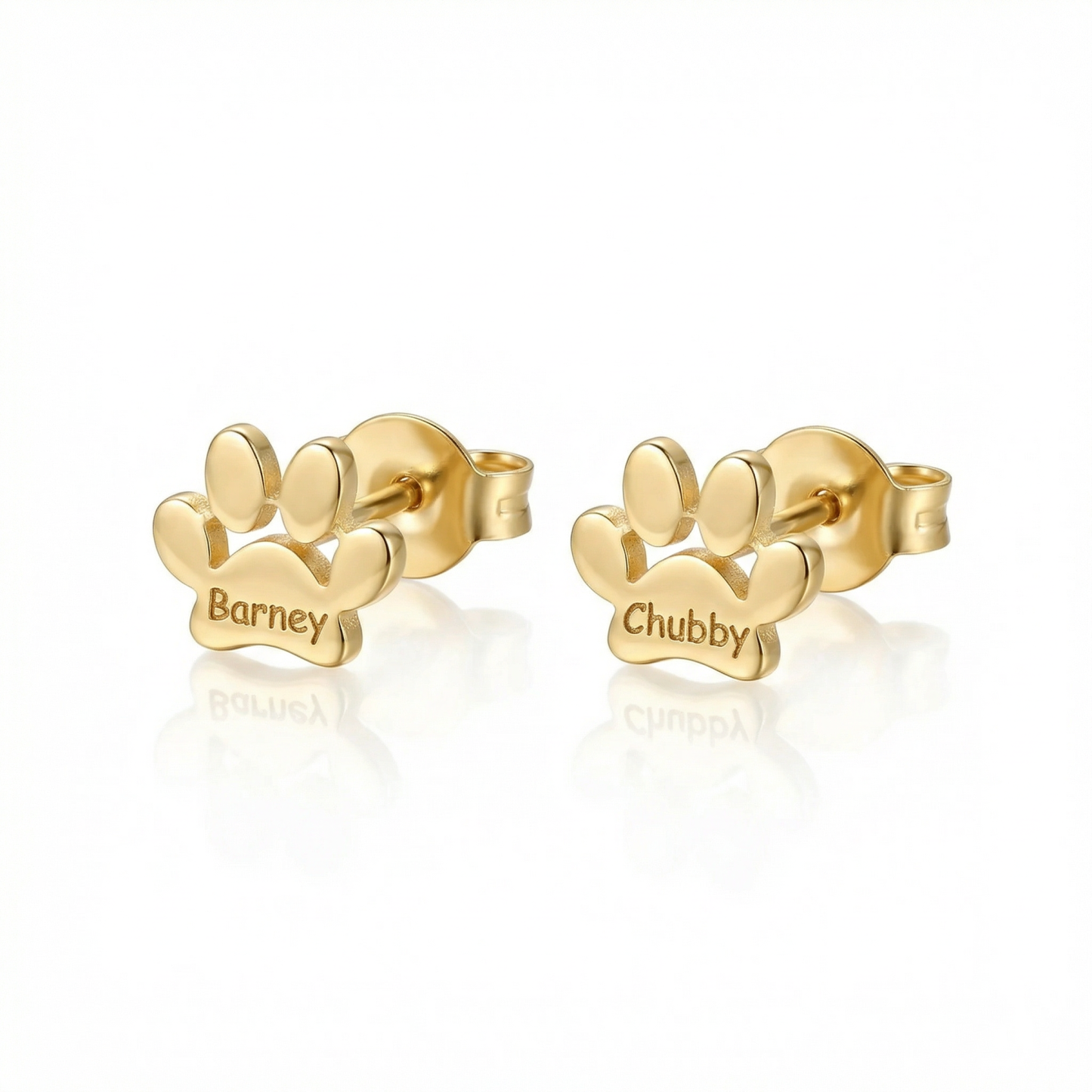 Paw Print Name Earrings—A Love You Don’t Hide