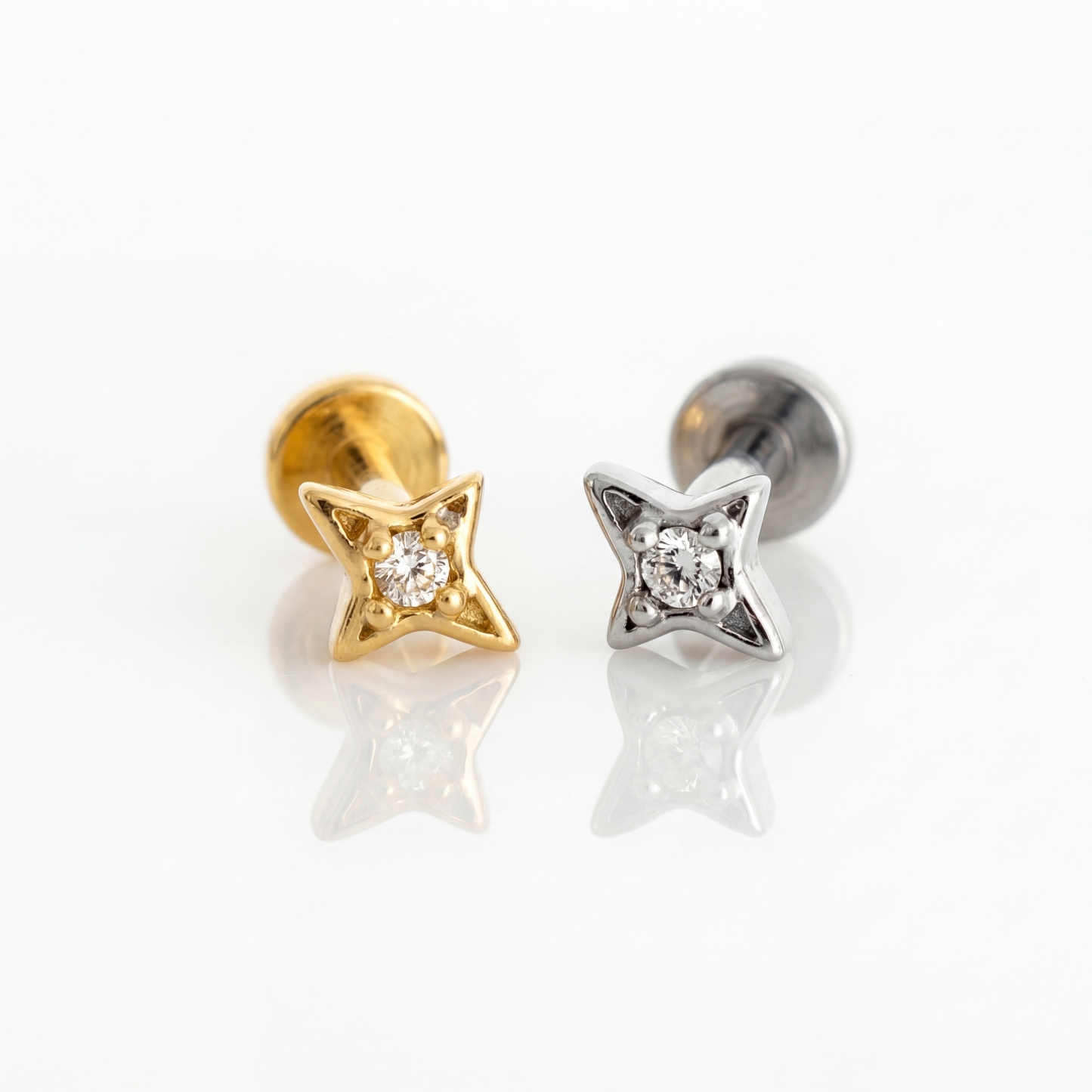 Sterling Silver Tiny Star Labret (1 PC)