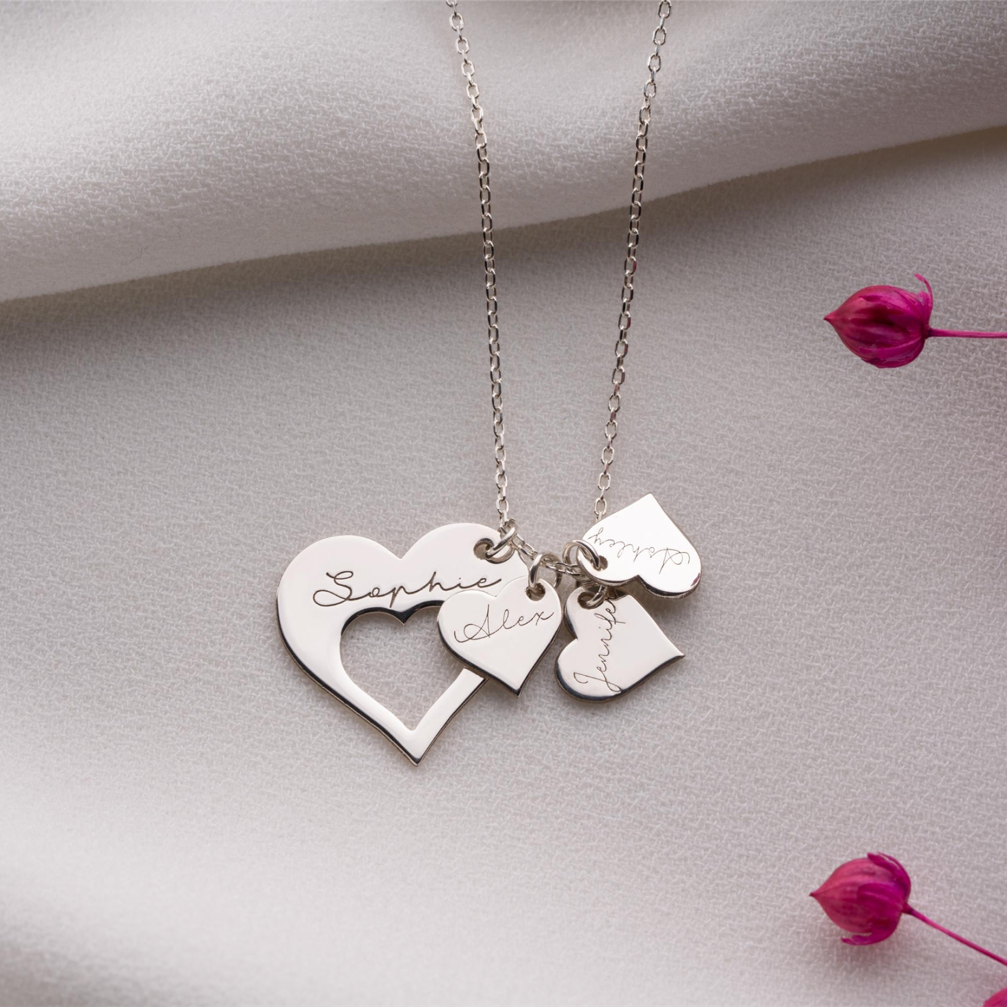 Family Heart Necklace