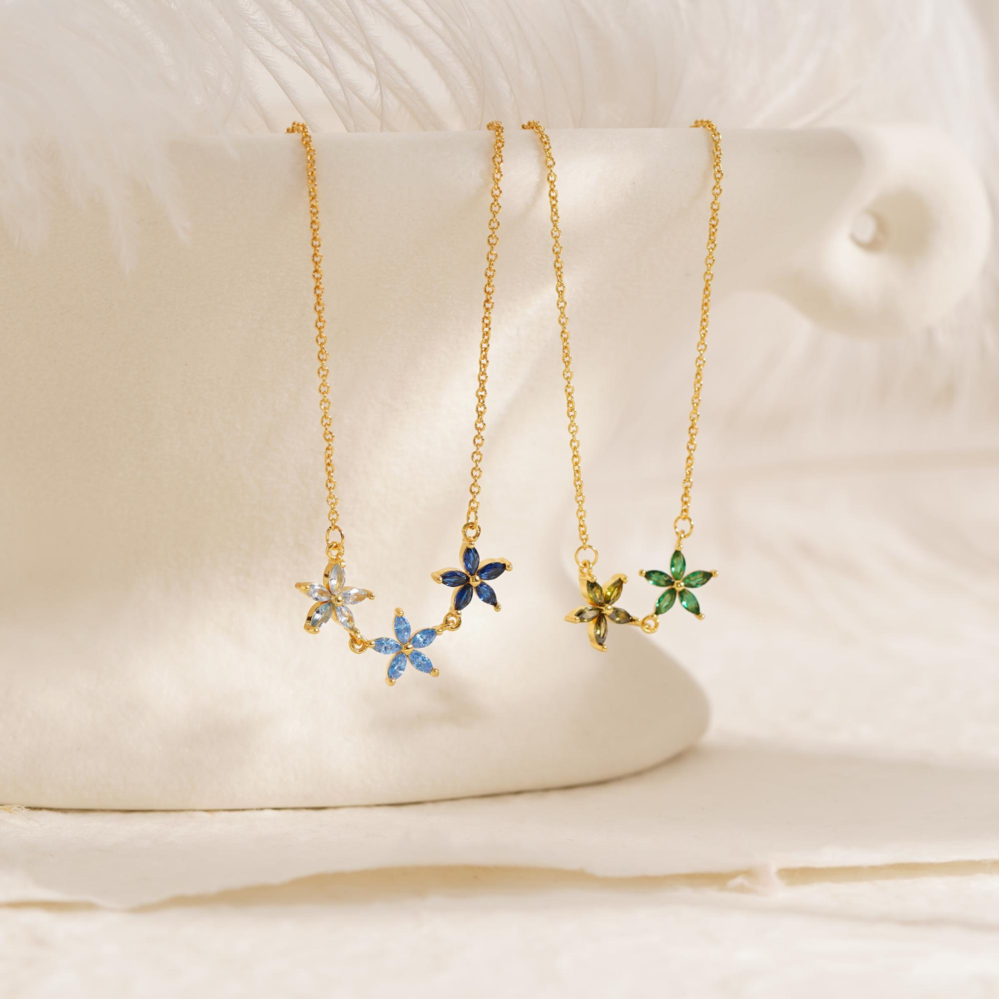 Personalized Family Birthstone Necklace–Forever in Bloom
