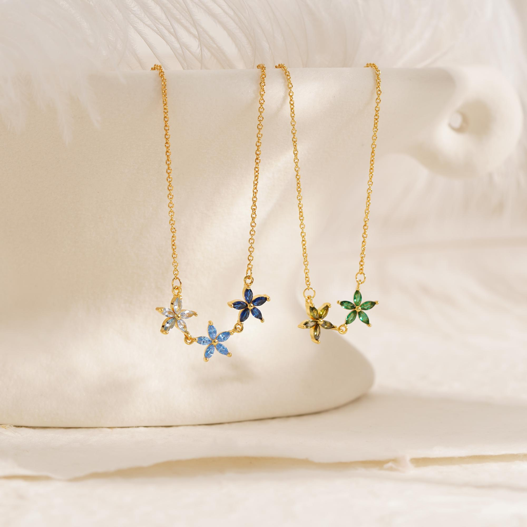 Personalized Family Birthstone Necklace–Forever in Bloom