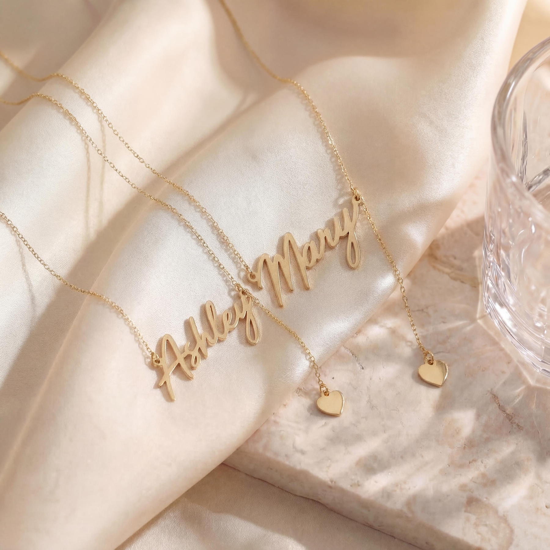 Personalized Name Necklace with Heart