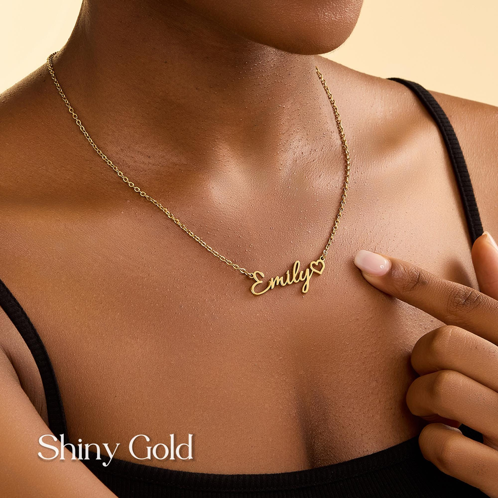 Personalized Heart Name Necklace