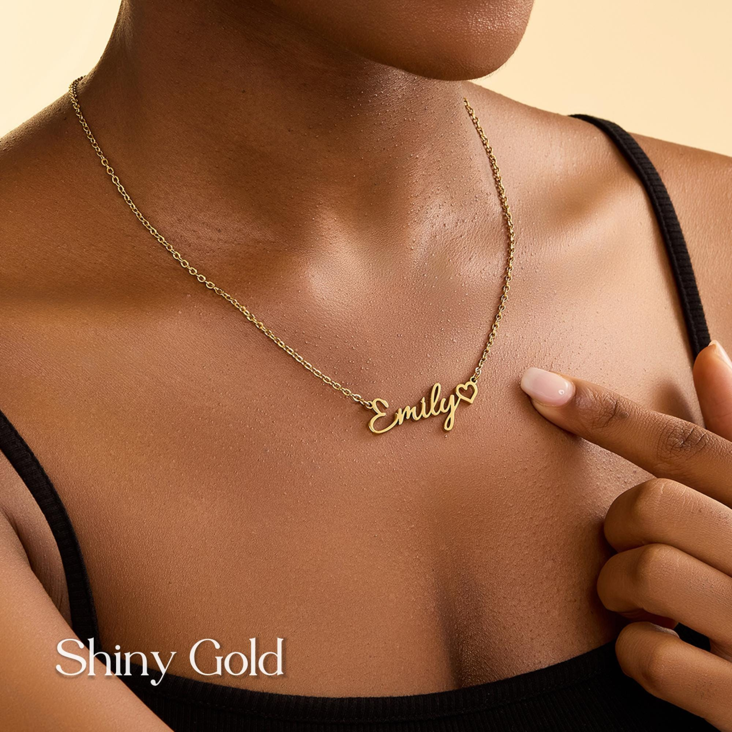 Personalized Heart Name Necklace
