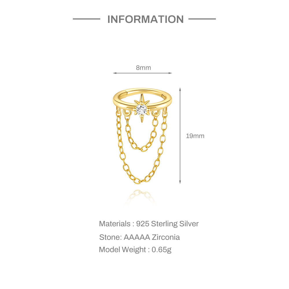 Star Double Chain Earrings — A Little Light, A Lot of Style