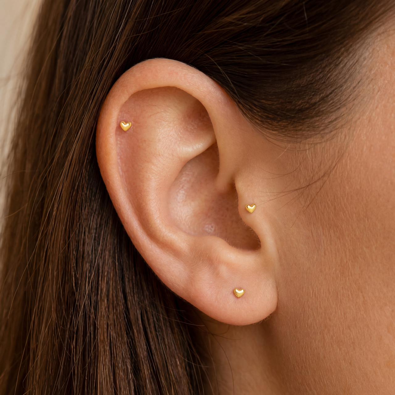 Minimal Heart Stud Earrings – Soft Strength, Everyday Wear