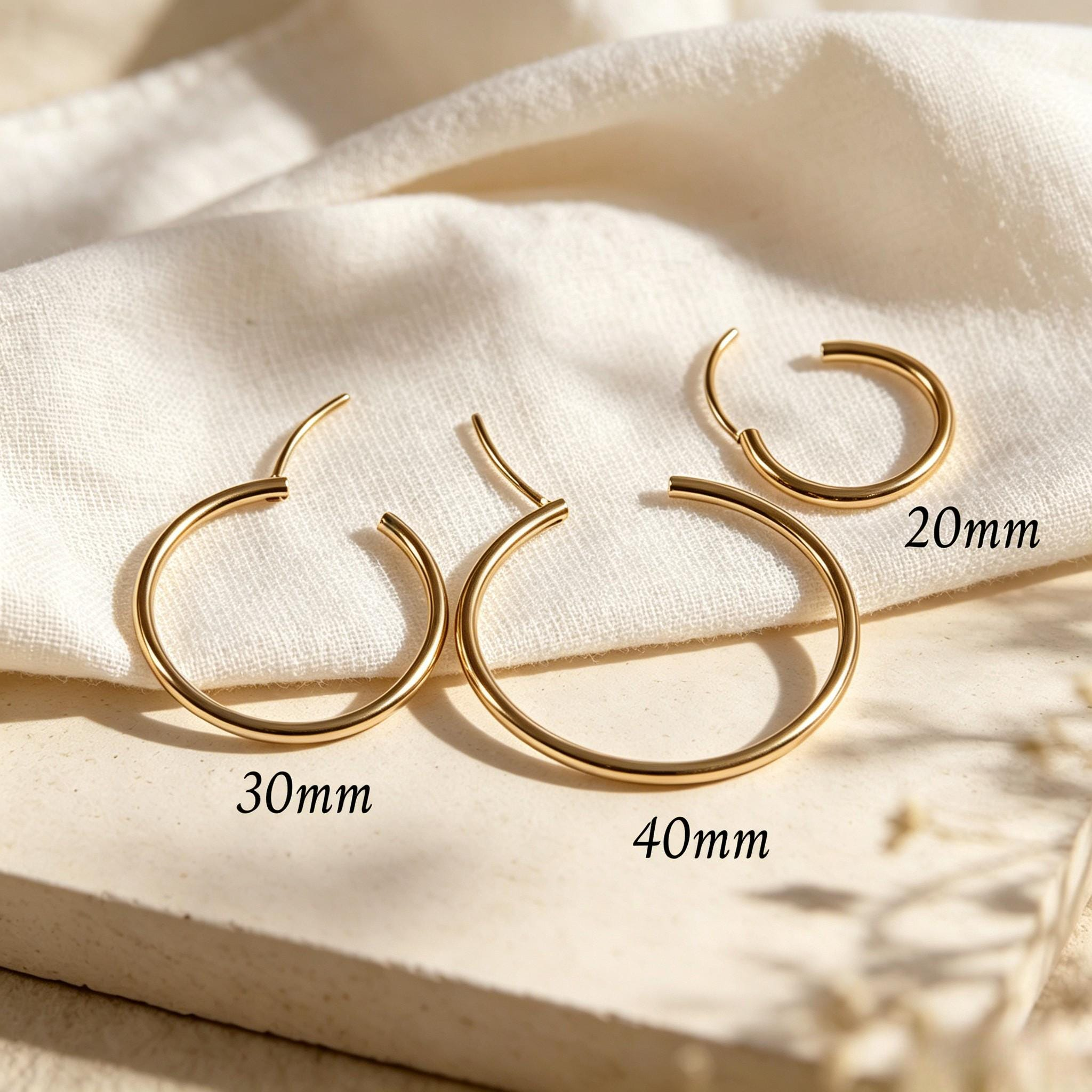 Large Hoop Earrings — Effortless Shine with a Bold Feel