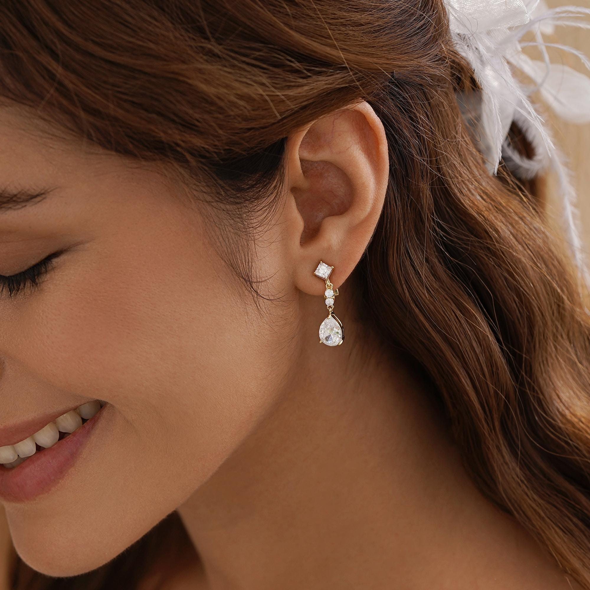 Dainty Clip-On Diamond Earrings