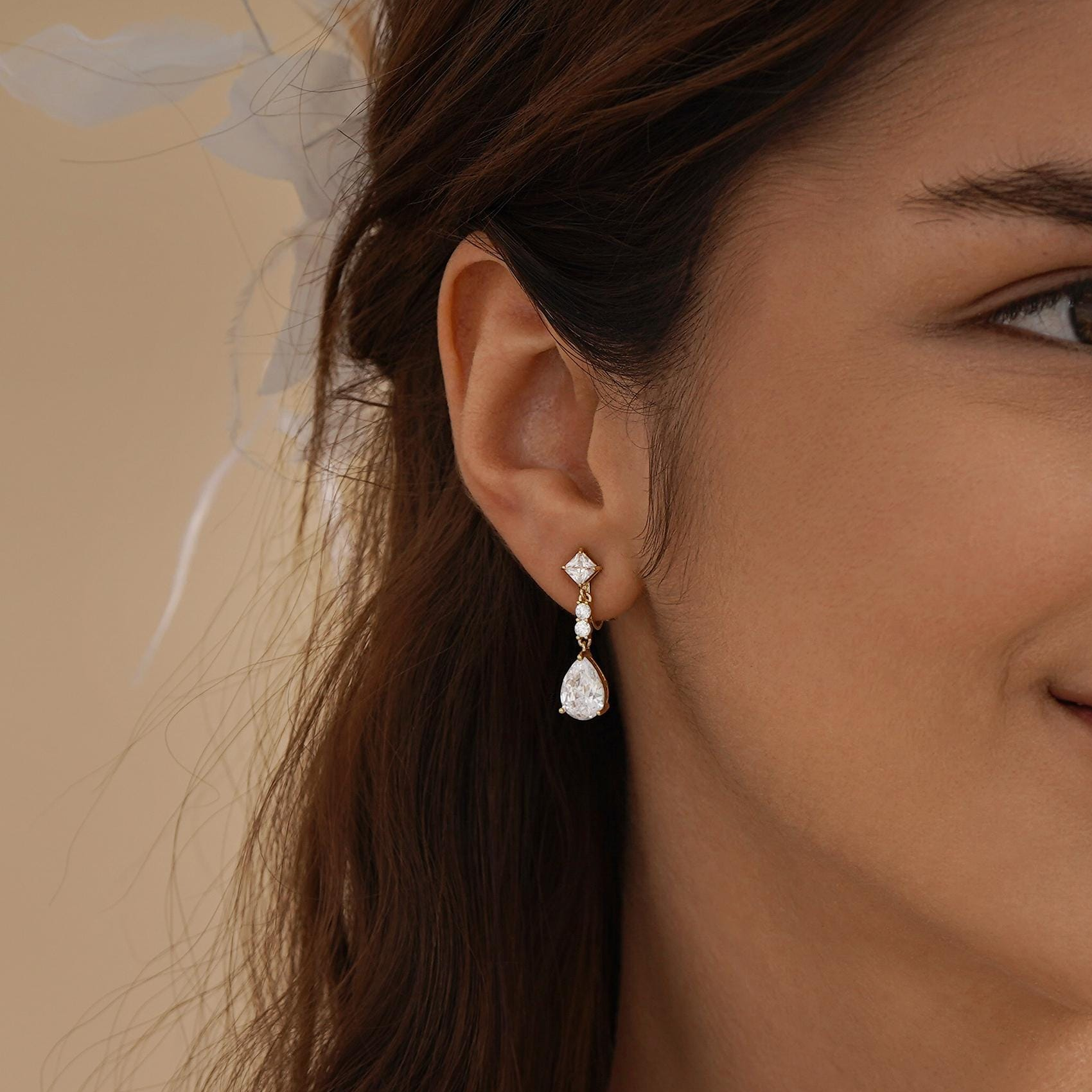 Dainty Clip-On Diamond Earrings