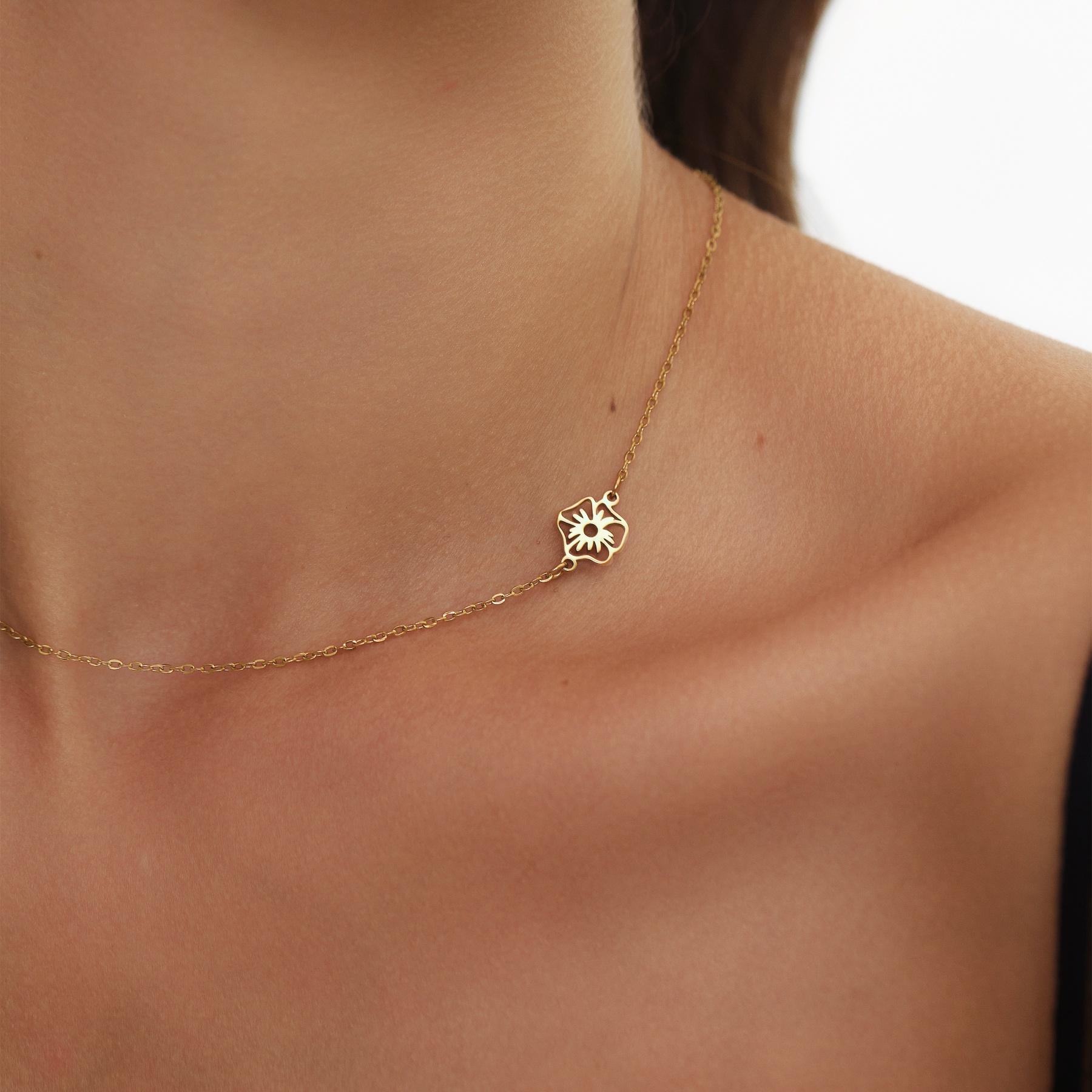Personalized Birth Flower Necklace