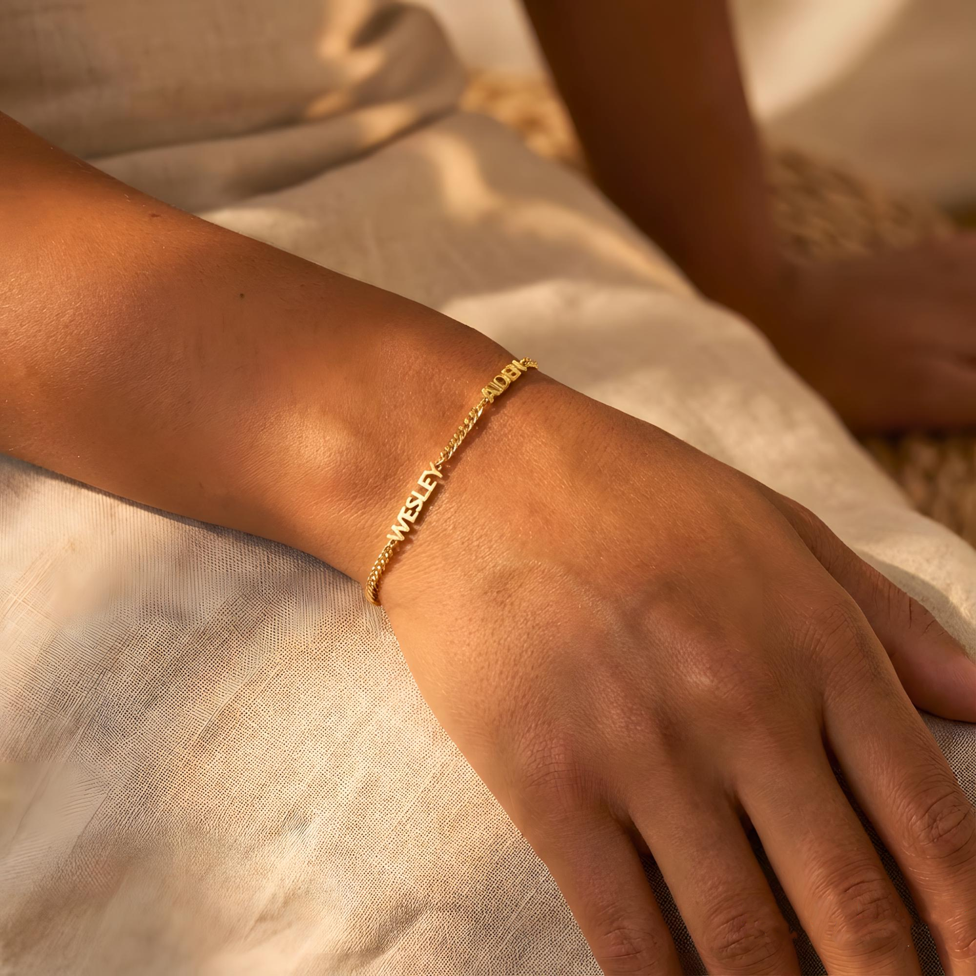 Personalized Multiple Name Bracelet