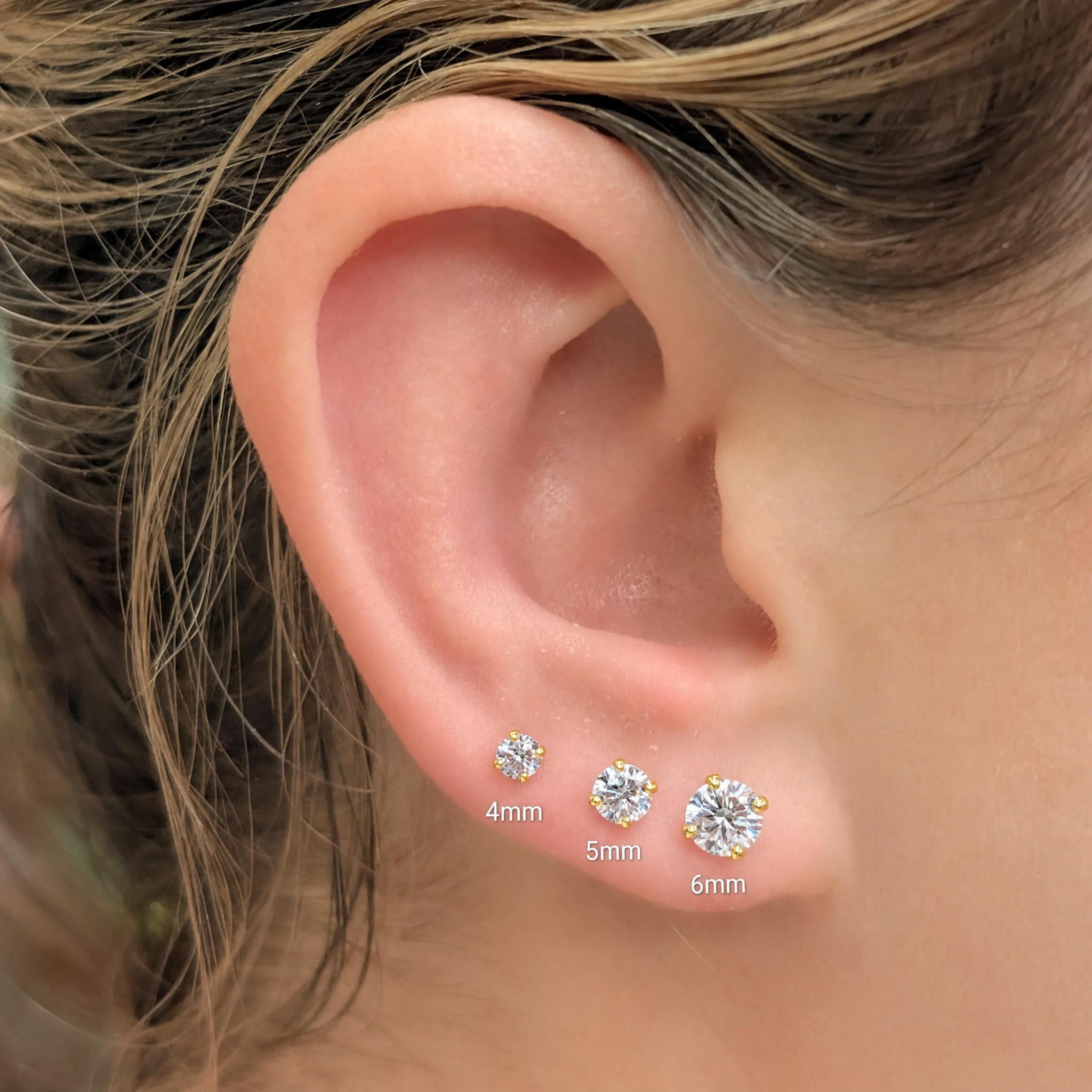 Classic Moissanite Stud Earring