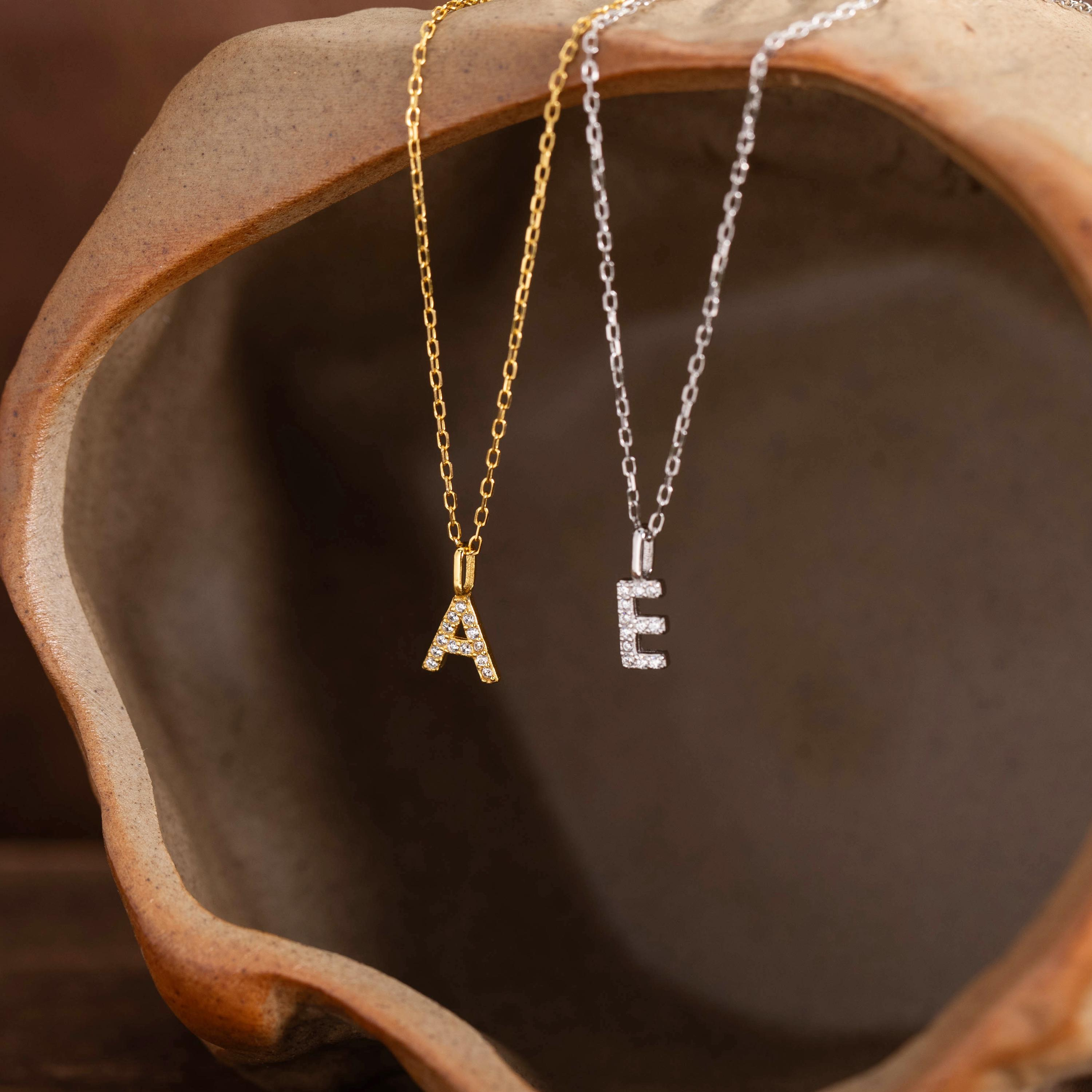 Minimalist Diamond Initial Necklace – A Little Sparkle, A Lot of Meaning