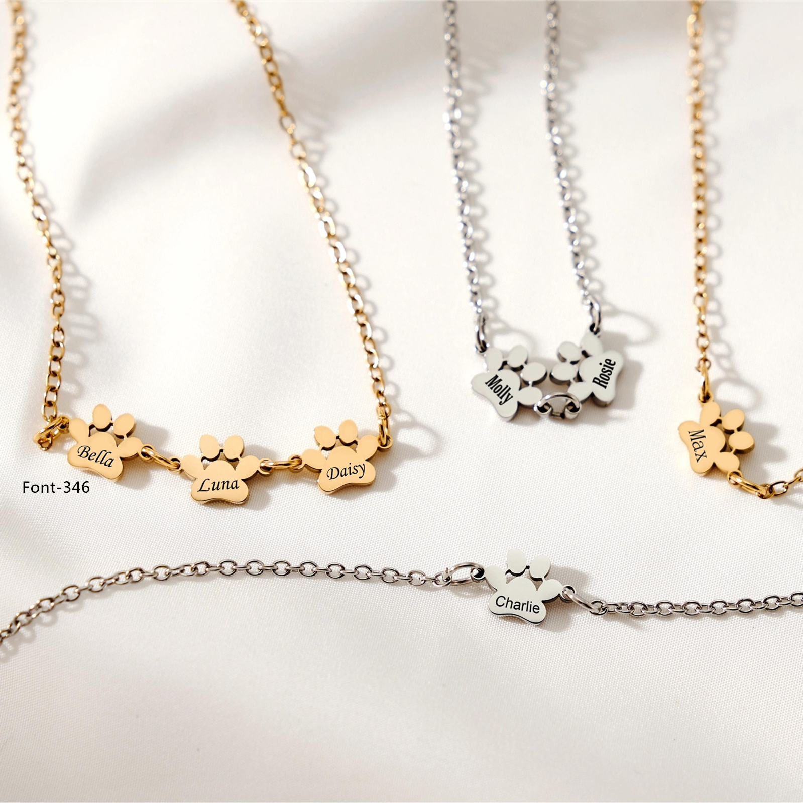 Personalized Paw Print Bracelet