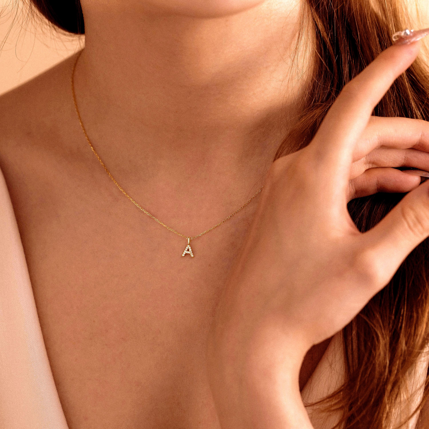 Minimalist Diamond Initial Necklace – A Little Sparkle, A Lot of Meaning