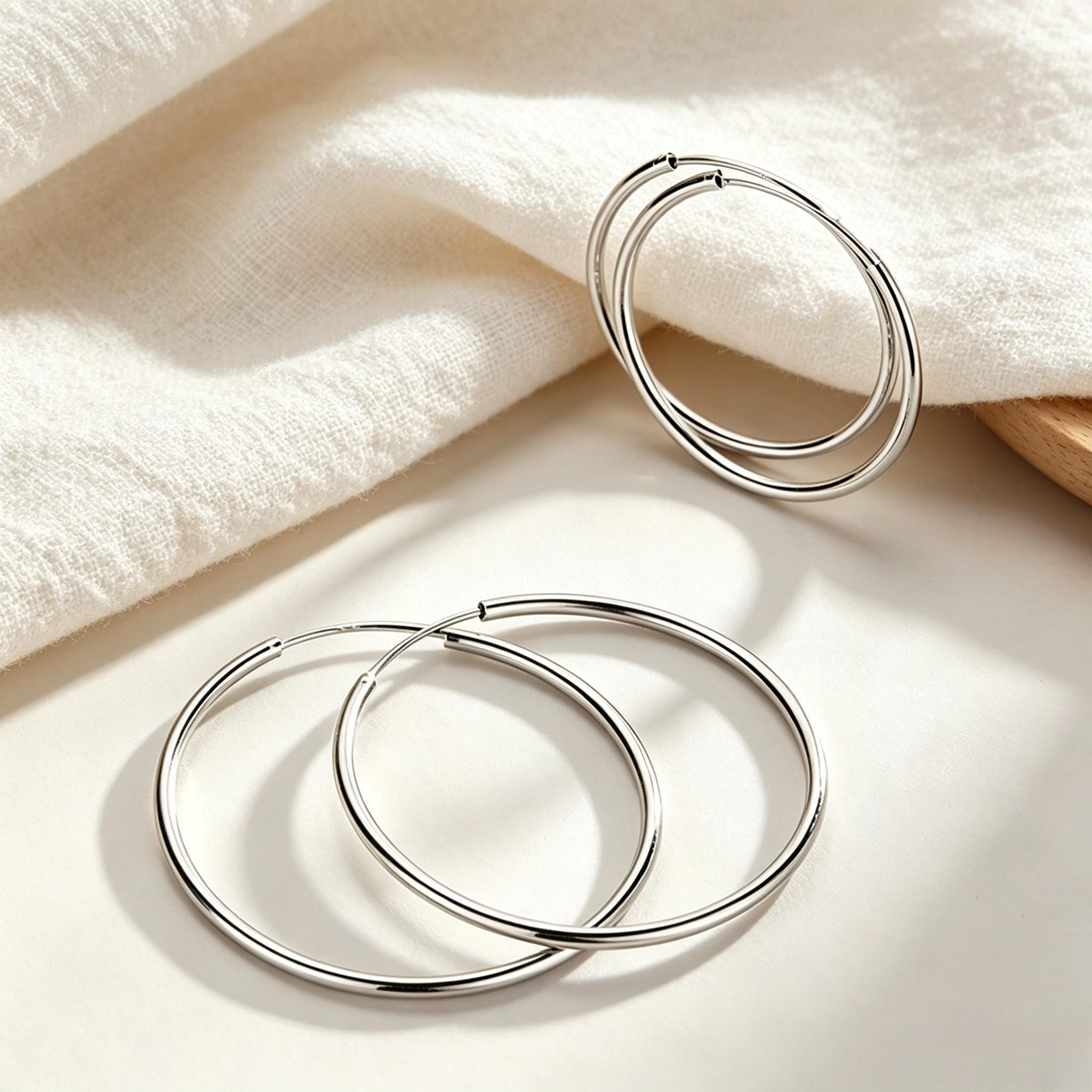 Large Hoop Earrings — Effortless Shine with a Bold Feel