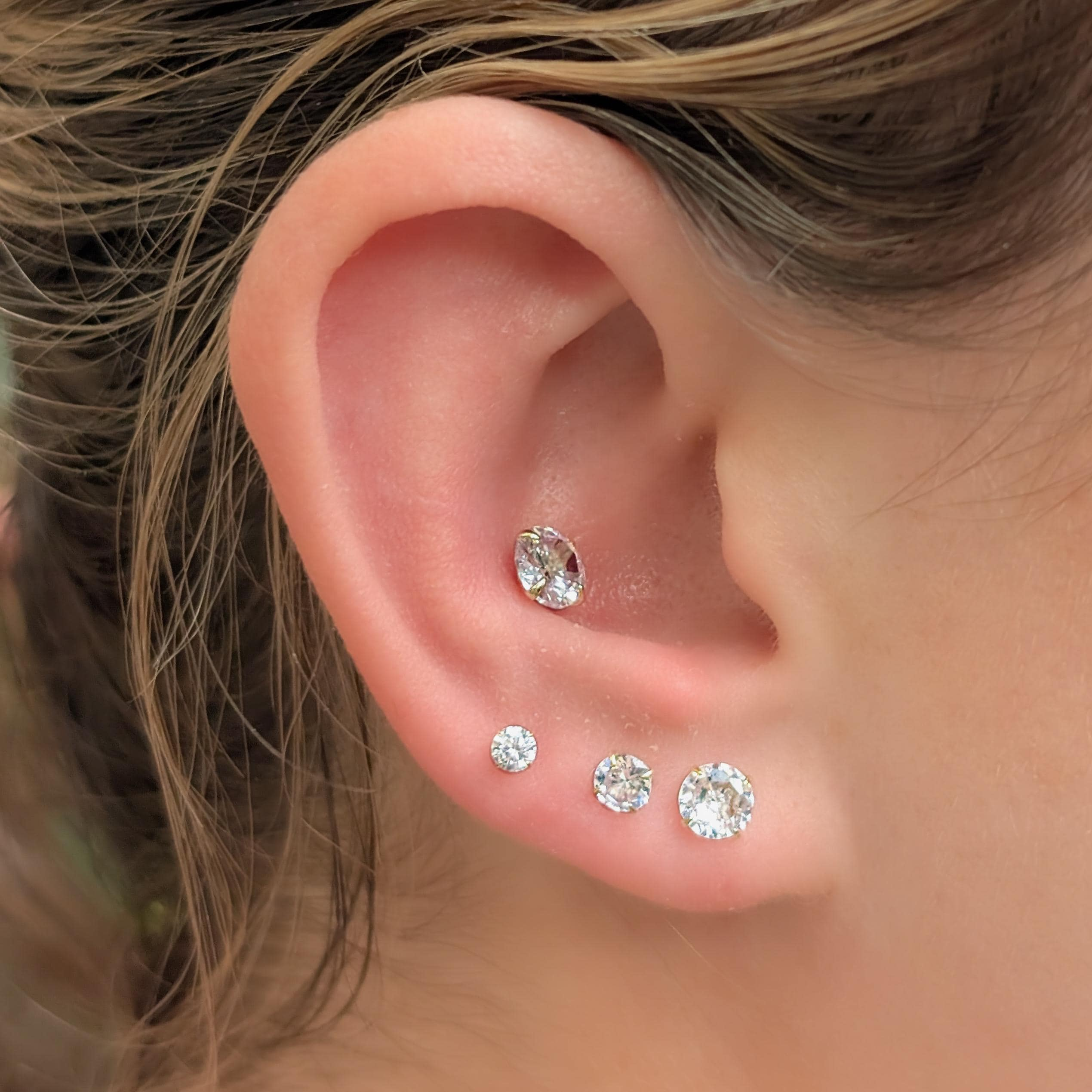 Classic Moissanite Stud Earring