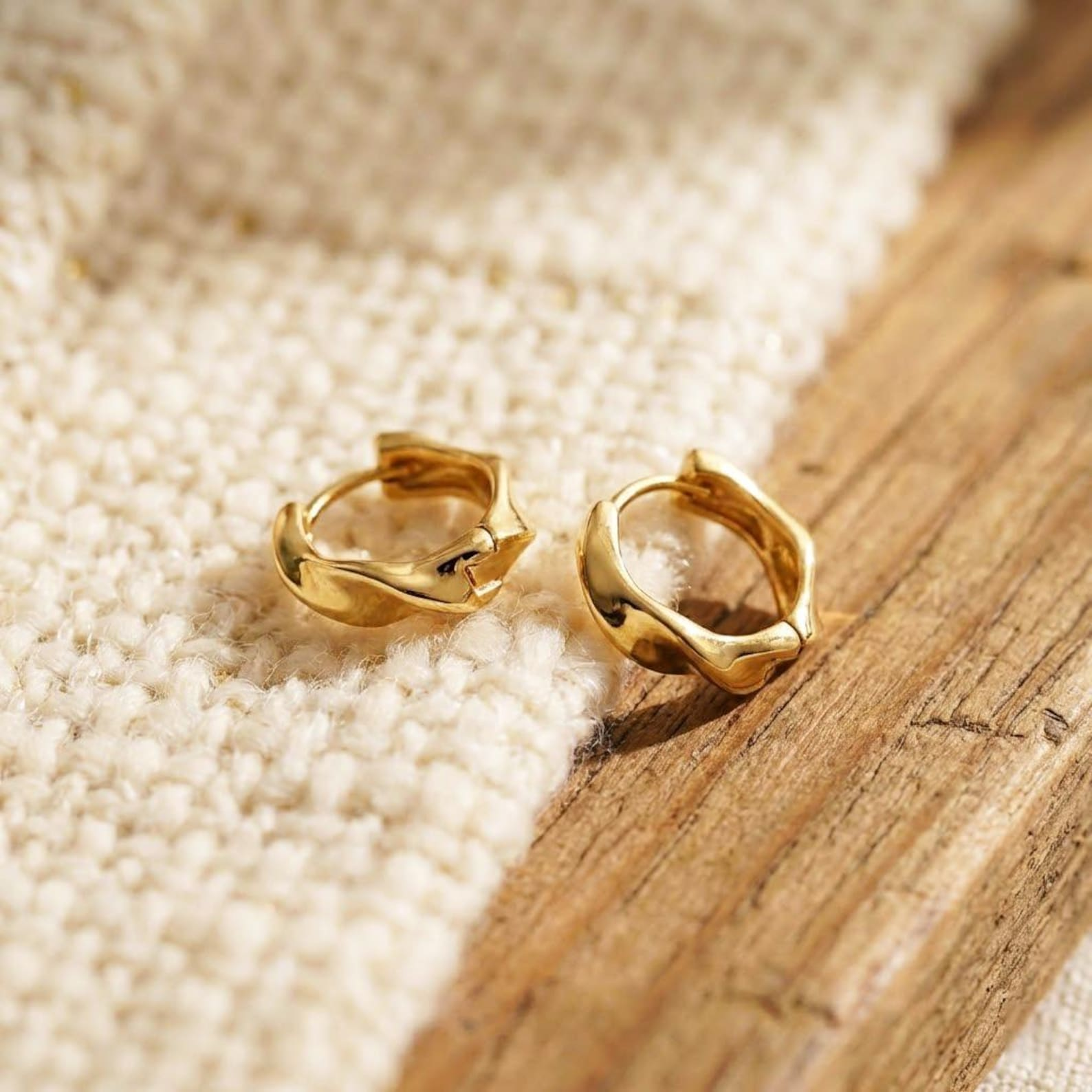 Chunky Twisted Hoops (2 PCS)