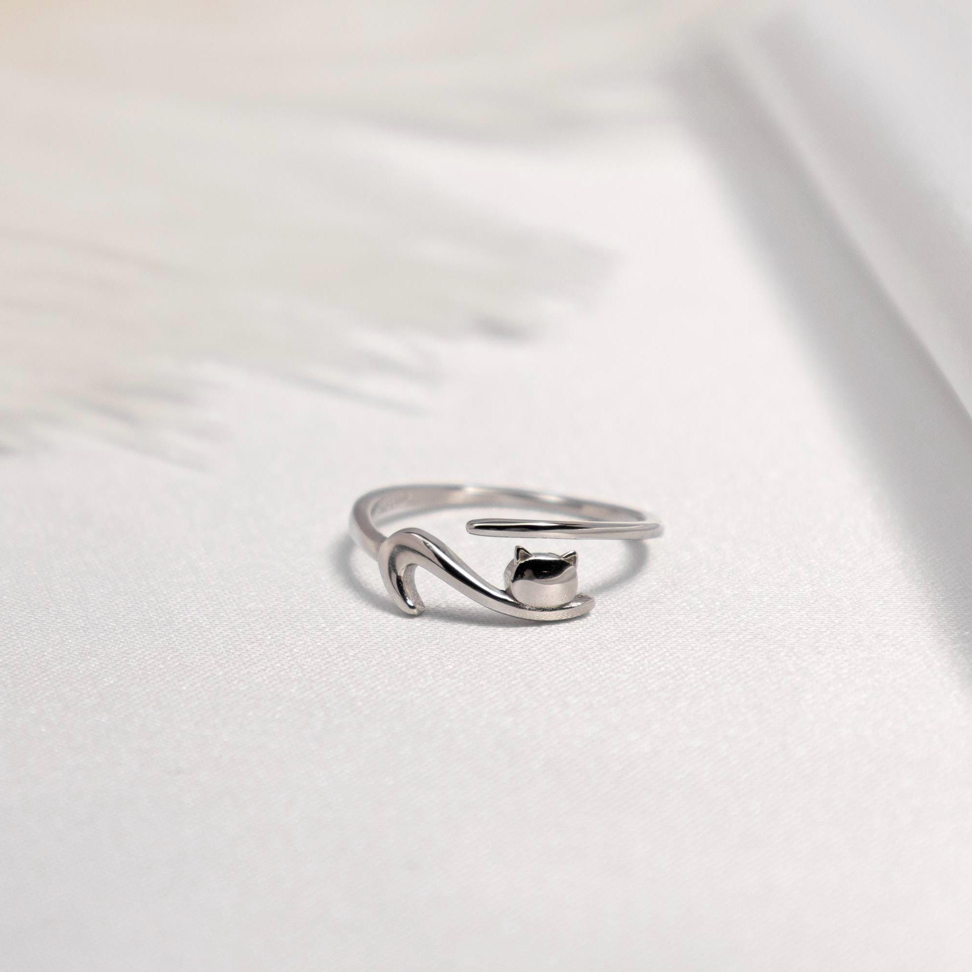 925 Silver Cat Ring