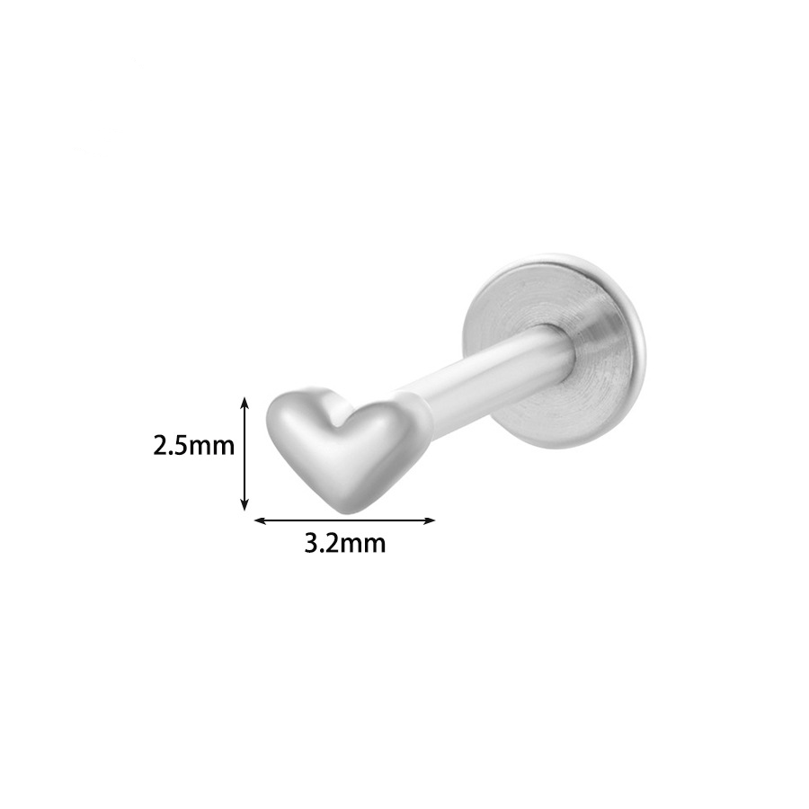 Tiny Heart Stud Earrings (2 PCS)