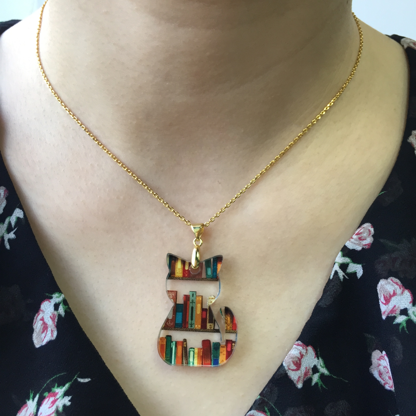 Cat Earrings(Necklace) With Books(🔥 Buy 1 Get 1 Free🔥)