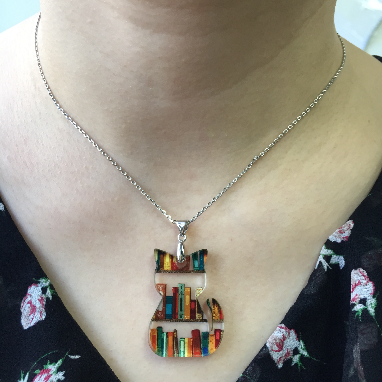 Cat Earrings(Necklace) With Books(🔥 Buy 1 Get 1 Free🔥)