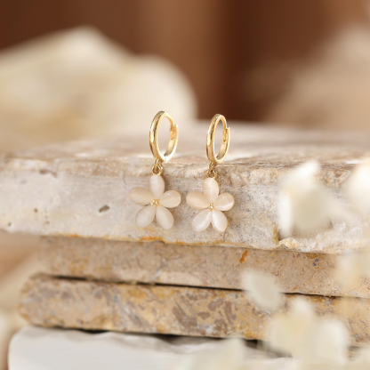 Simple Floral Earrings (2 PCS)