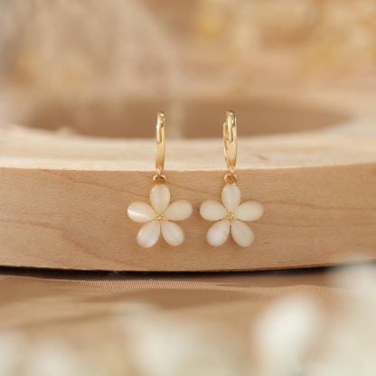 Simple Floral Earrings (2 PCS)