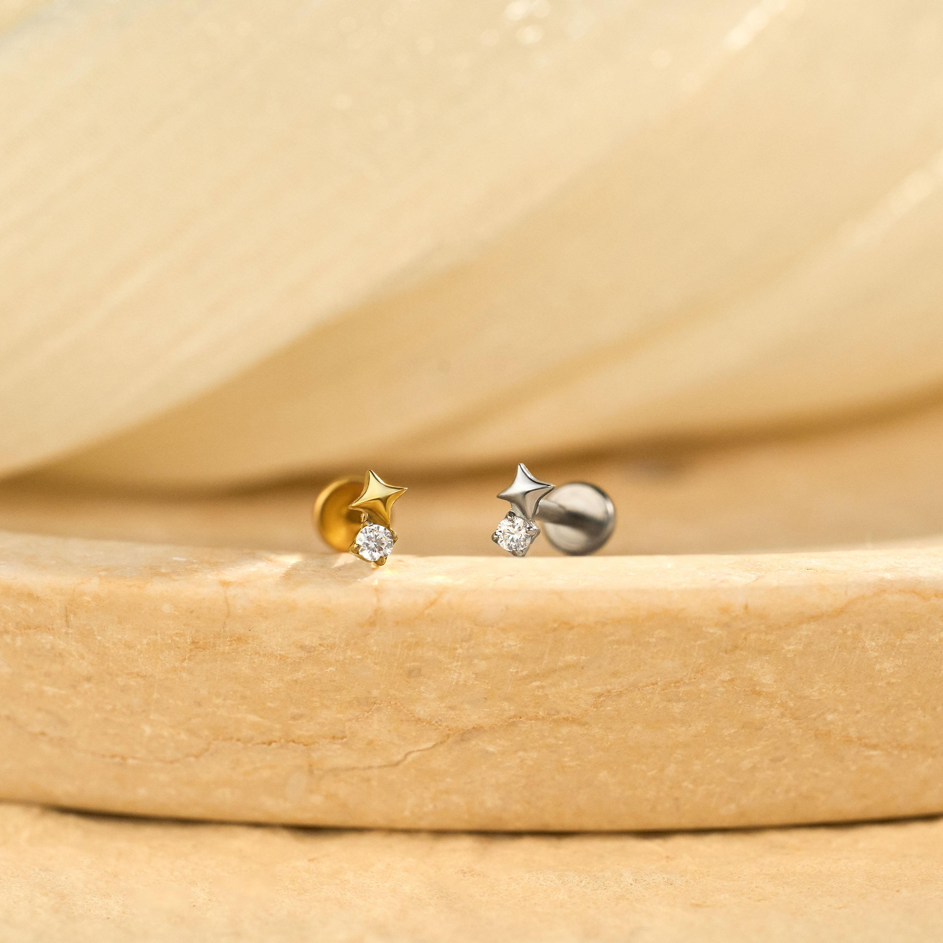 Tiny Star Labret Stud Earring(1 PC)