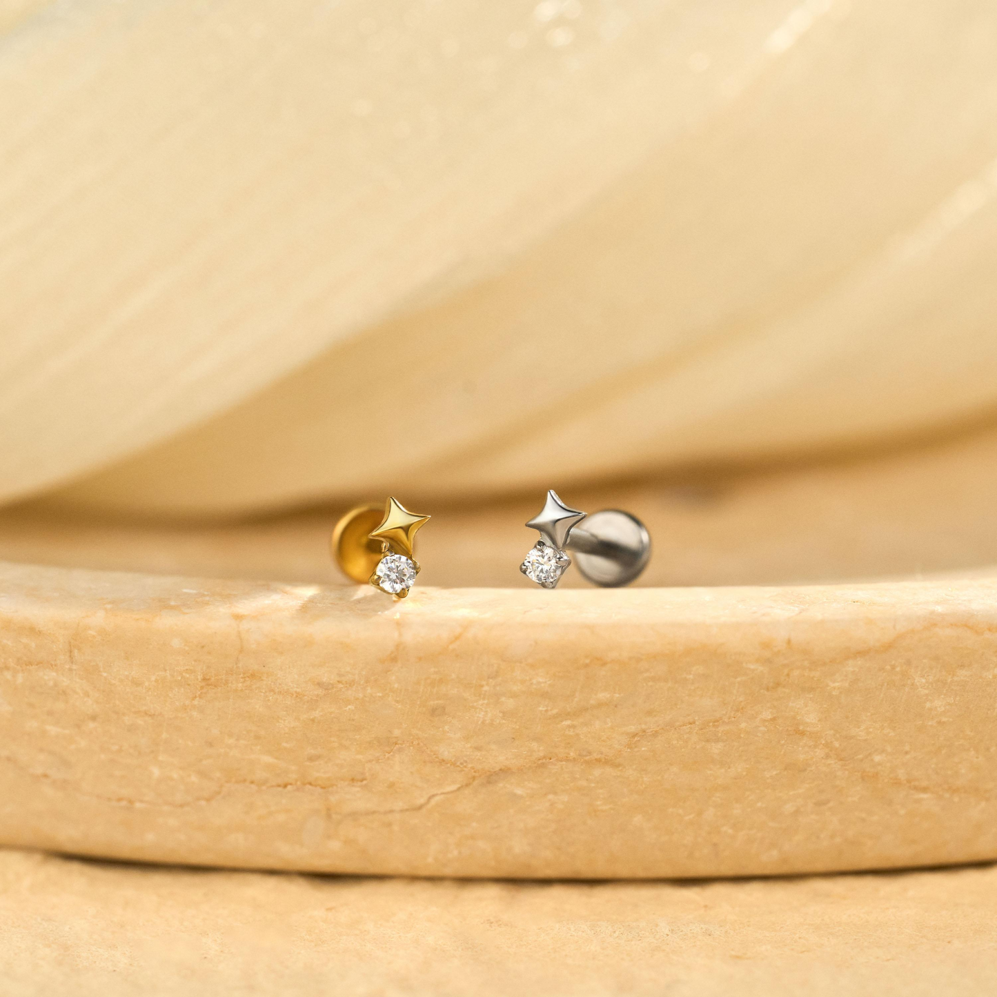 Tiny Star Labret Stud Earring(1 PC)