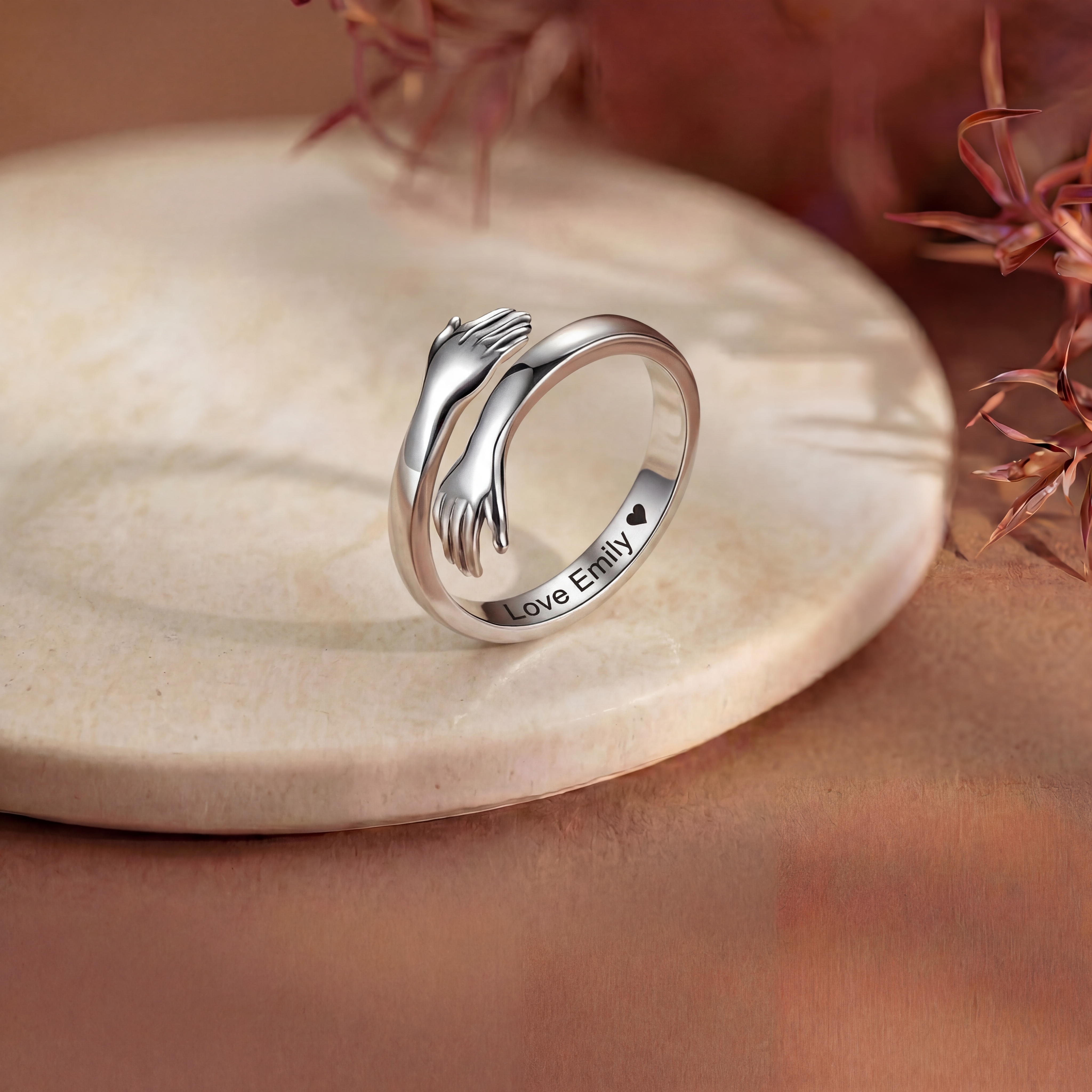 Personalized Hug Ring