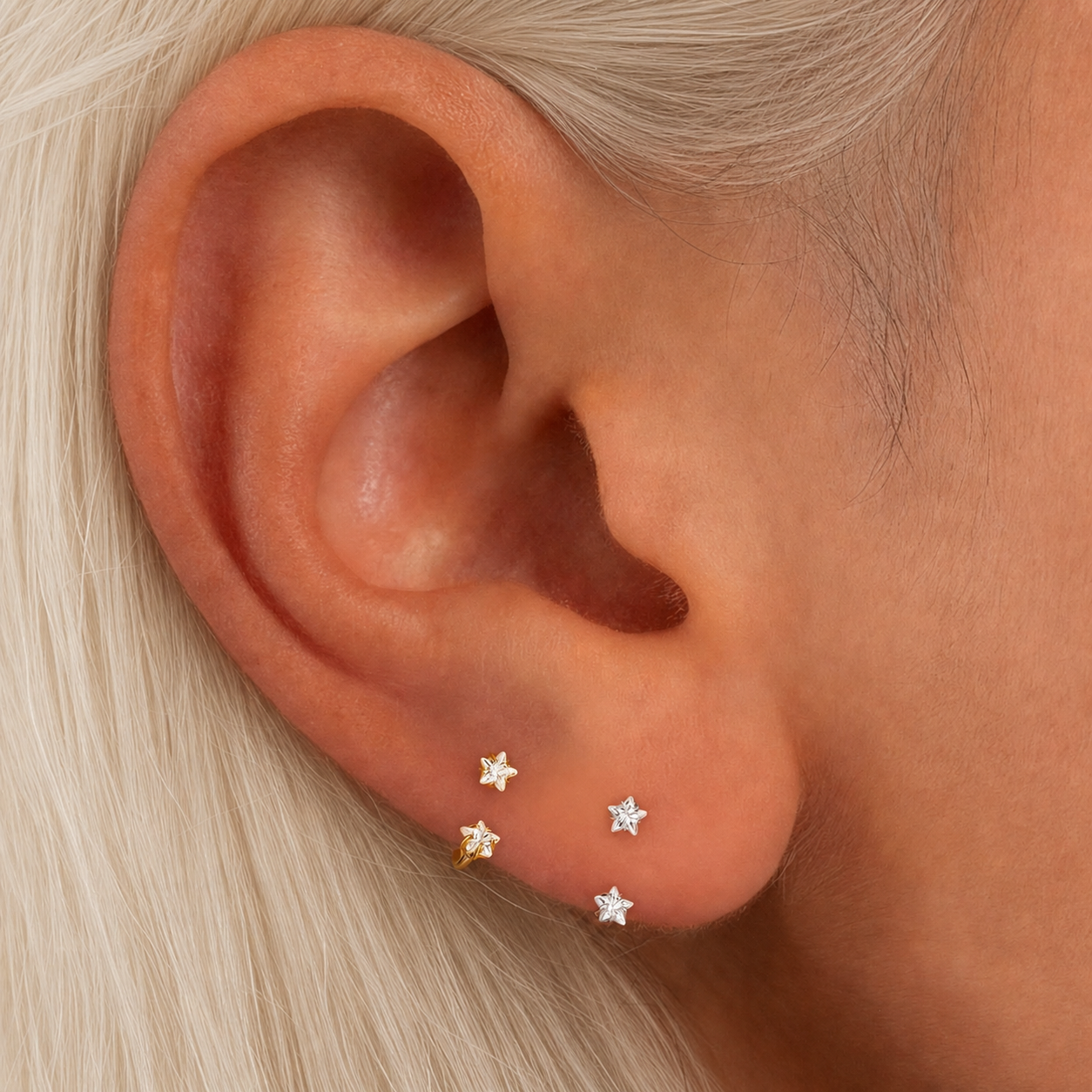 Star Horseshoe Earrings— A Tiny Star for Everyday Magic