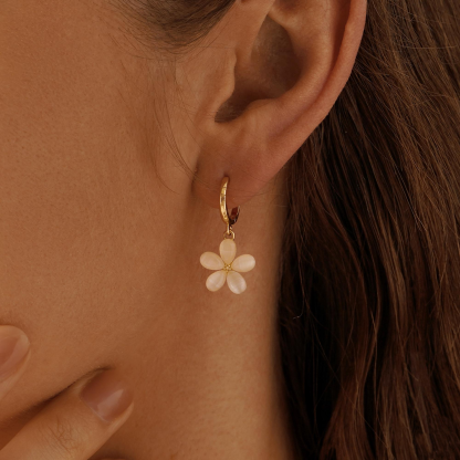 Simple Floral Earrings (2 PCS)