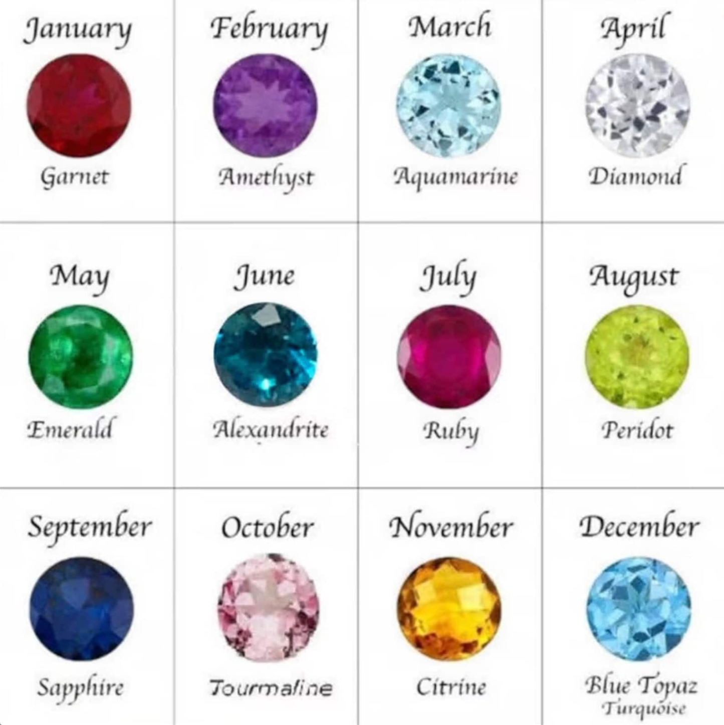 Personalized Multi-Name Birthstone Bracelet