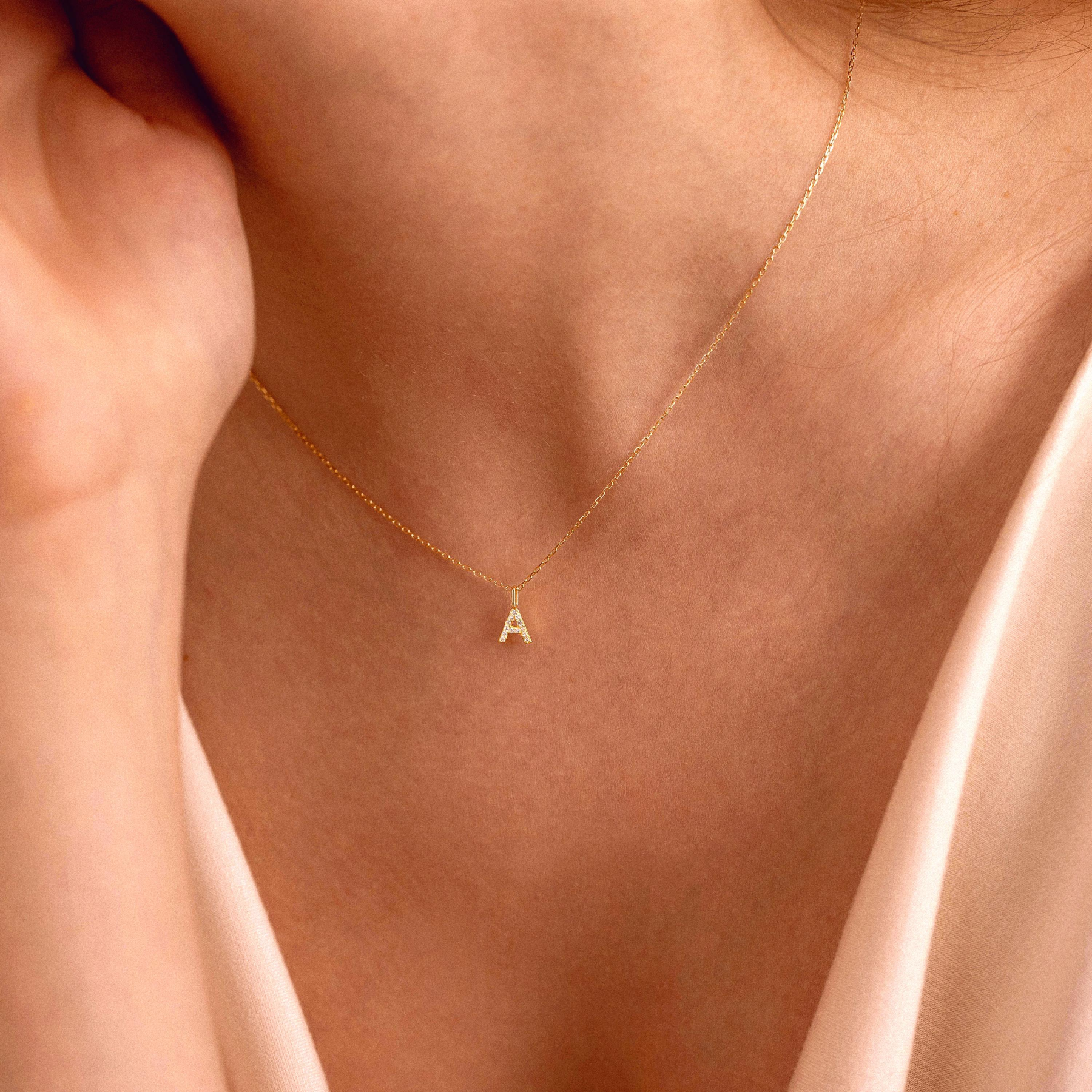 Minimalist Diamond Initial Necklace – A Little Sparkle, A Lot of Meaning