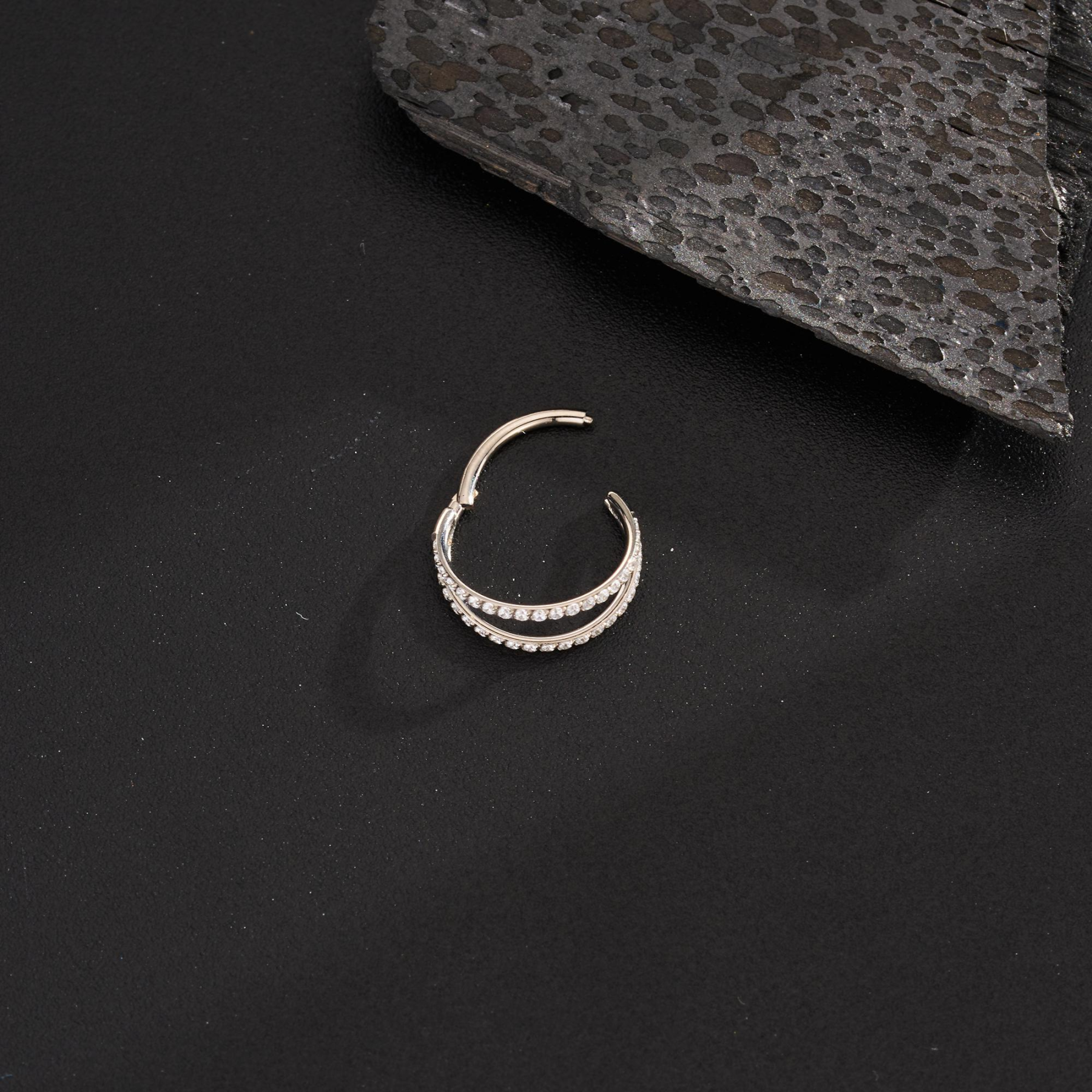 CZ Double Hoops — Two Lines of Everyday Sparkle