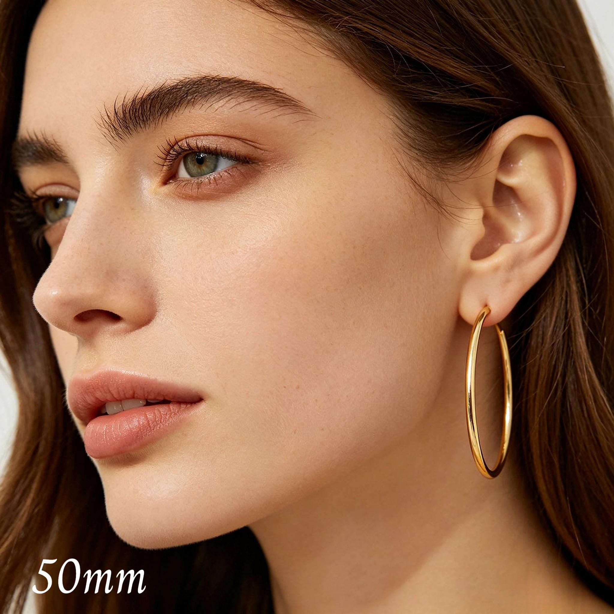 Large Hoop Earrings — Effortless Shine with a Bold Feel