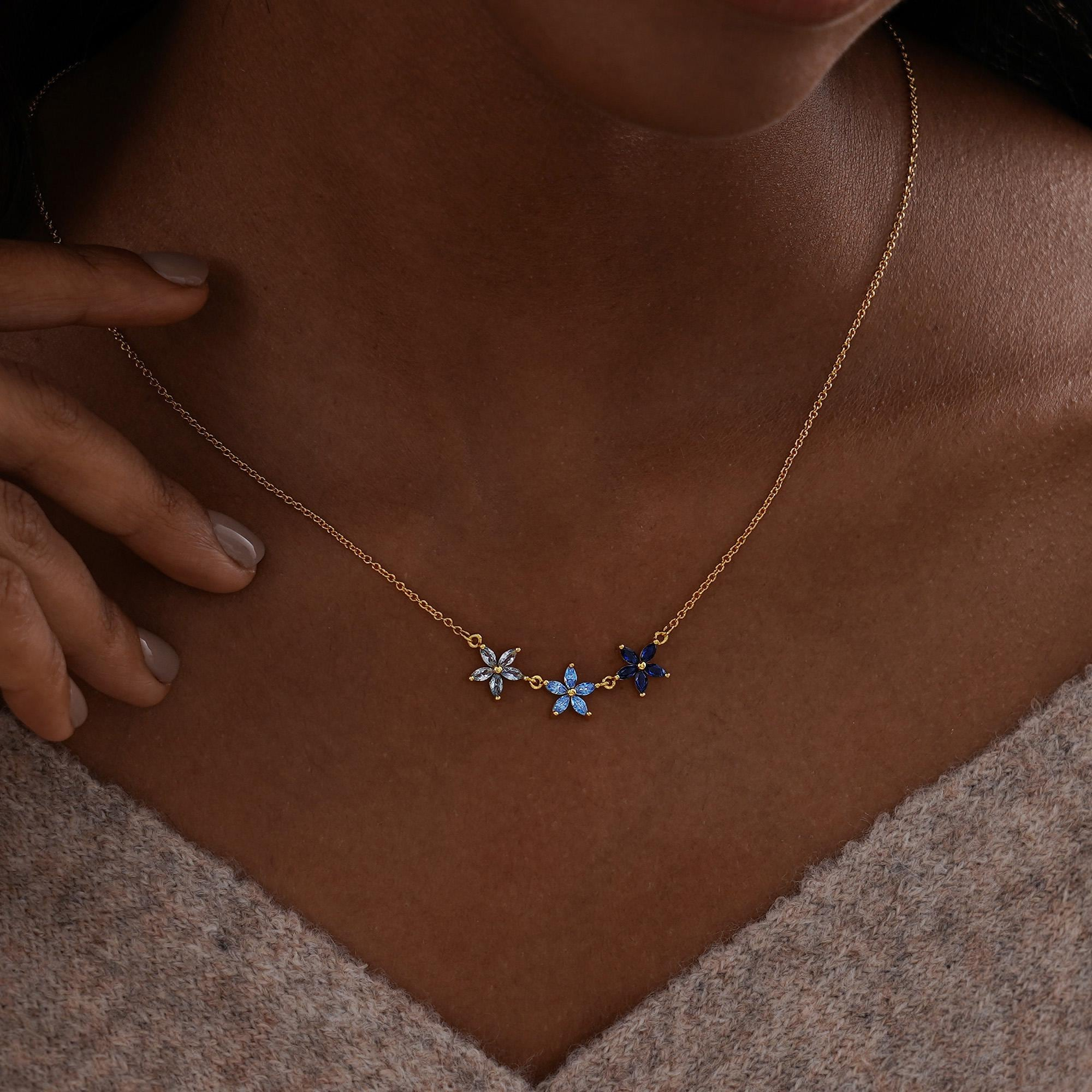 Personalized Family Birthstone Necklace–Forever in Bloom